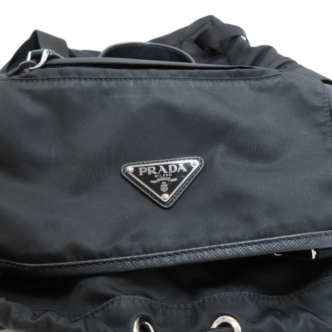 Backpack Nylon Prada Hardware Daypack Logo - 7