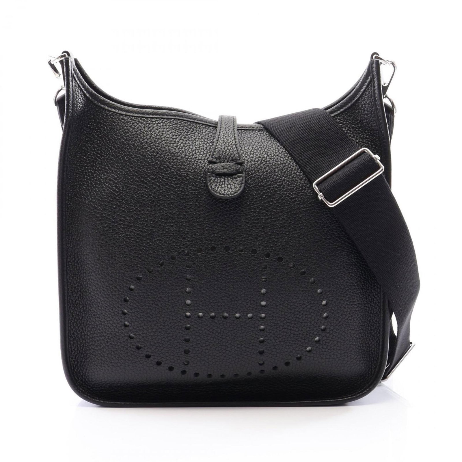 Hermes Shoulder Bag Taurillon Clemence Leather: Hermes Shoulder Bag Taurillon Clemence Leather The Hermes Taurillon Clemence Leather Shoulder Bag is a sleek and sophisticated accessory, crafted from high-quality Taurillon clemence leather in a