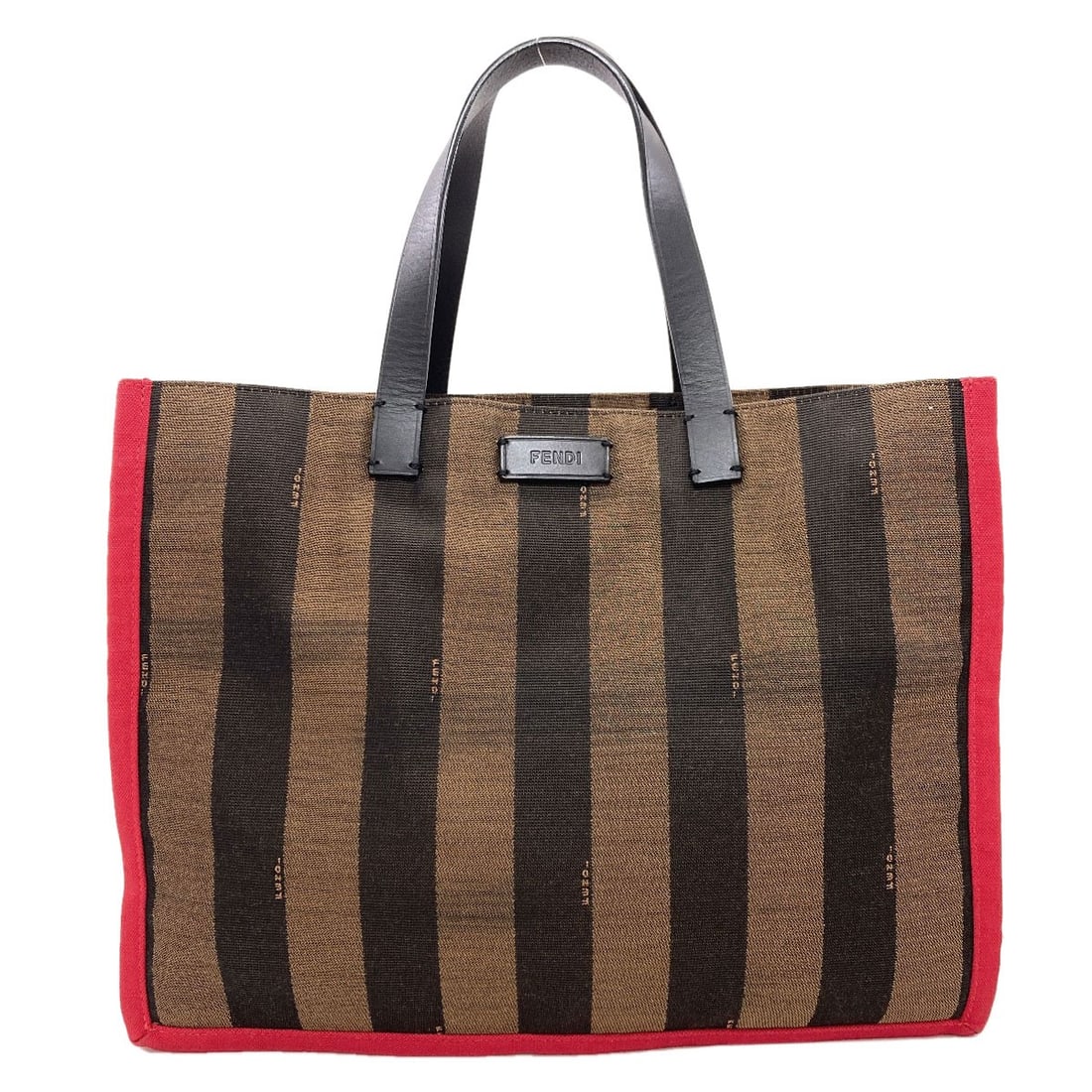 Handbag Pecan Canvas: Handbag Pecan Canvas Brown canvas handbag from FENDI, featuring a classic style with a natural, earthy tone. The canvas exterior provides a durable and versatile base for this timeless design. Item
