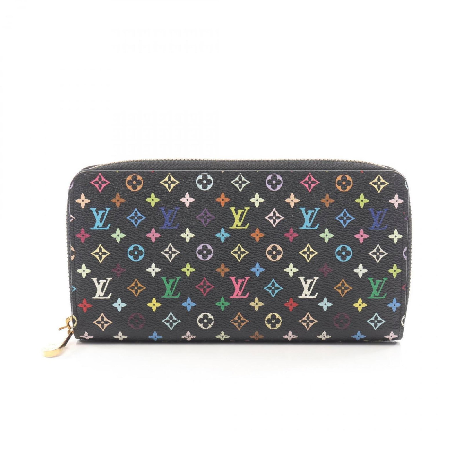 Multicolore Pvc Monogram Louis Vuitton Wallet (Bi-Fold): Multicolore Pvc Monogram Louis Vuitton Wallet (Bi-Fold) Monogram Multicolore, PVC, and sleek design come together in this stylish bi-fold wallet from Louis Vuitton. The black and grenade-colored