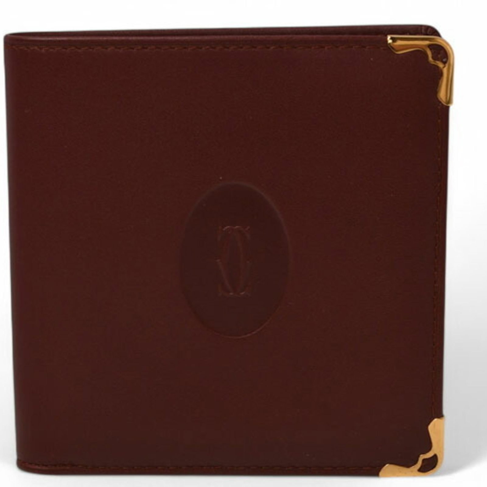 Cartier Wallet (Bi-Fold) Leather: Cartier Wallet (Bi-Fold) Leather Cartier Wallet (Bi-Fold) Leather is a stylish and functional accessory. Made from high-quality leather, this bi-fold wallet features a classic design with a Bordeaux