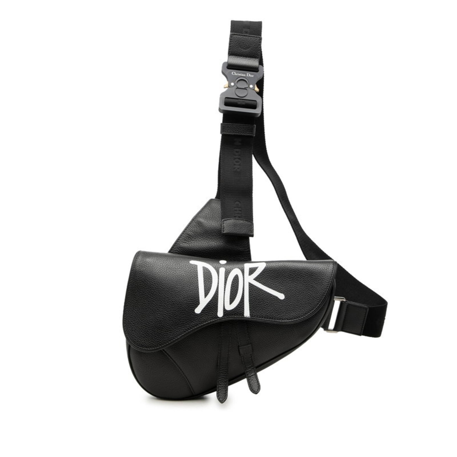 Sling Bag Shoulder Bag Christian Dior Leather: Sling Bag Shoulder Bag Christian Dior Leather Black Christian Dior Leather Sling Bag. This sleek shoulder bag features premium leather construction, measuring 19.5cm x 26.5cm x 4.5cm. With its