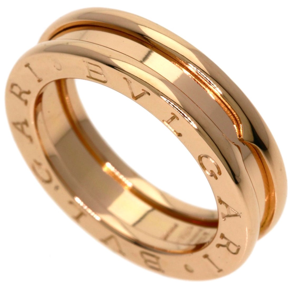 Bvlgari B.Zero1 1 Band #46 Ring K18 Pink Gold: Bvlgari B.Zero1 1 Band #46 Ring K18 Pink Gold K18 Pink Gold Bvlgari B.Zero1 1 Band #46 Ring is a stunning piece featuring a signature from the renowned Italian luxury brand. This 1 band ring showcases