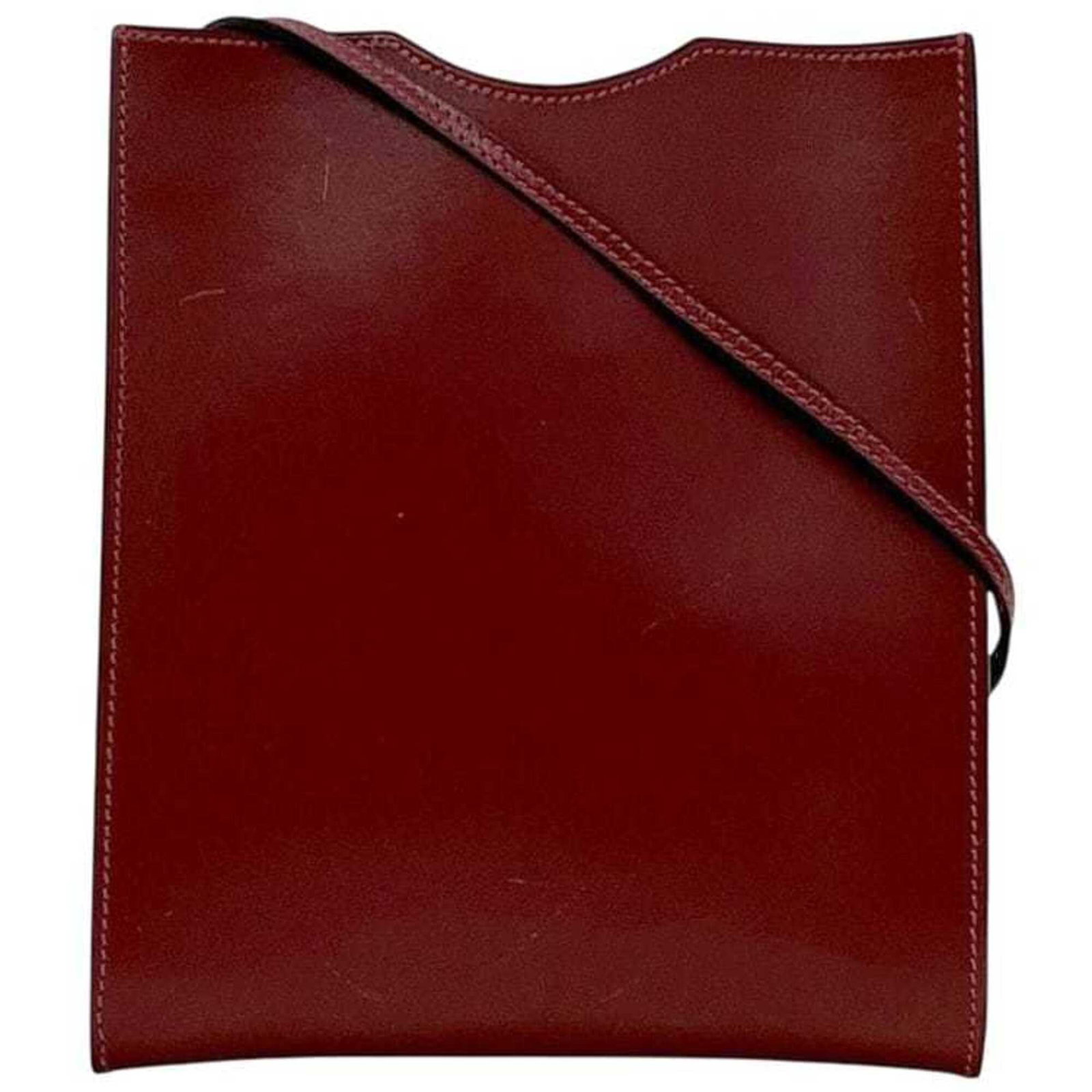 Calf Leather Pochette Bag Box Hermes Shoulder: Calf Leather Pochette Bag Box Hermes Shoulder Box calf leather, Bordeaux, and Red color options available. This Pochette bag features a classic design with a 19cm x 16cm x 2.5cm size, making it a