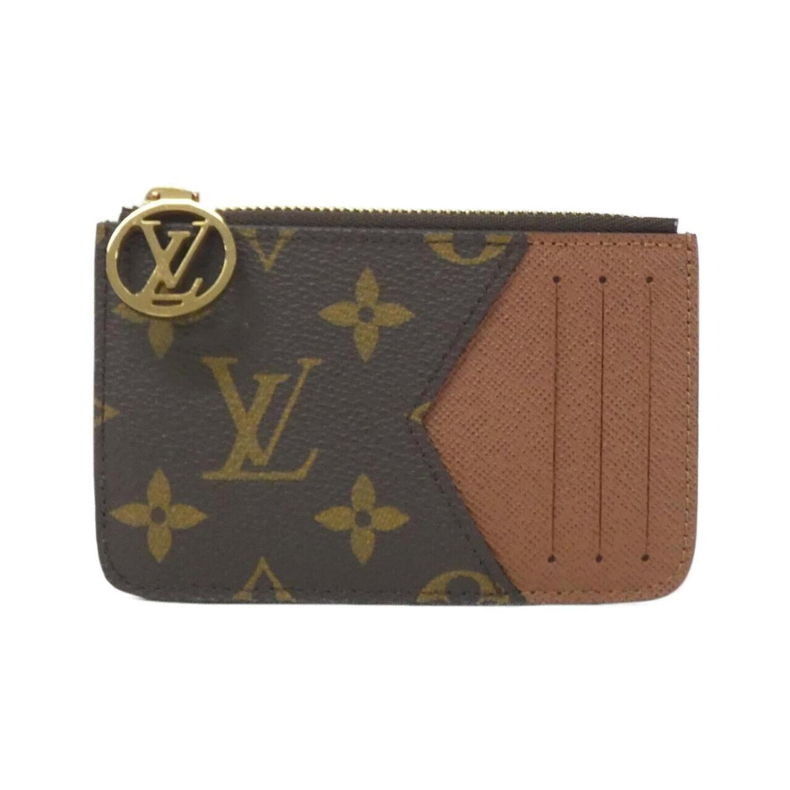 Louis Vuitton Card Case Monogram: Louis Vuitton Card Case Monogram Monogrammed luxury at its finest, this Louis Vuitton card case boasts the iconic monogram pattern in rich Marron. Made from high-quality monogram material, its sleek d