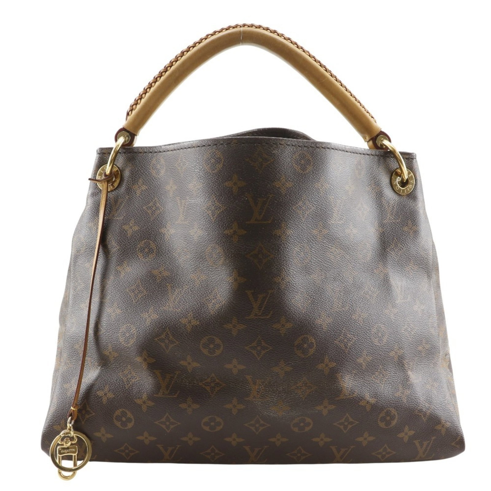 Shoulder Bag Monogram Louis Vuitton: Shoulder Bag Monogram Louis Vuitton Brown Monogram Louis Vuitton Shoulder Bag. This classic shoulder bag features the iconic monogram pattern in a rich brown color, with a size of 31cm x 41cm x 19cm.