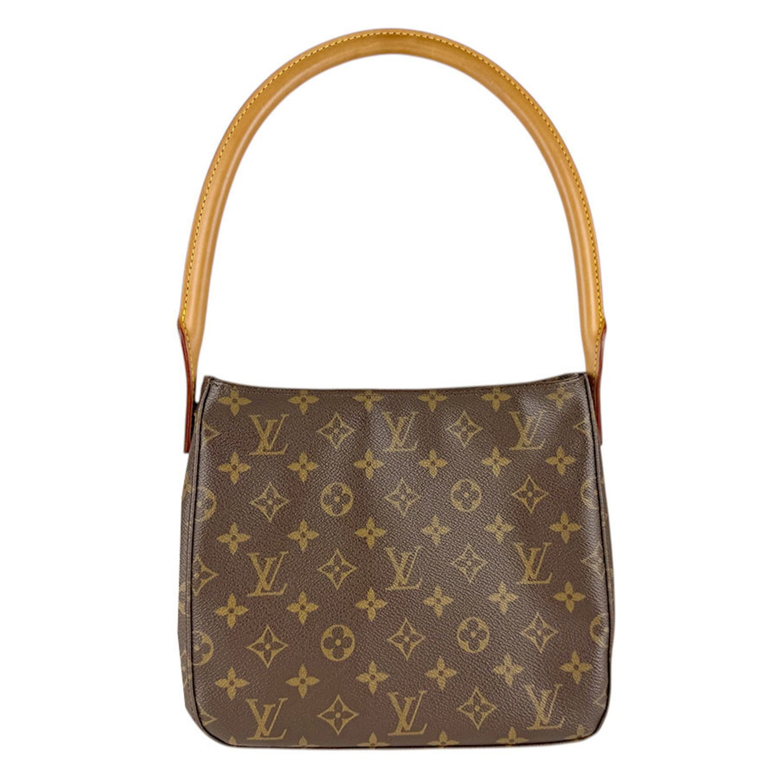 Shoulder Bag Monogram Louis Vuitton: Shoulder Bag Monogram Louis Vuitton Monogrammed with iconic Louis Vuitton design, this brown shoulder bag boasts a classic 21cm x 23cm x 10cm size, perfect for everyday use. Made from high-quality