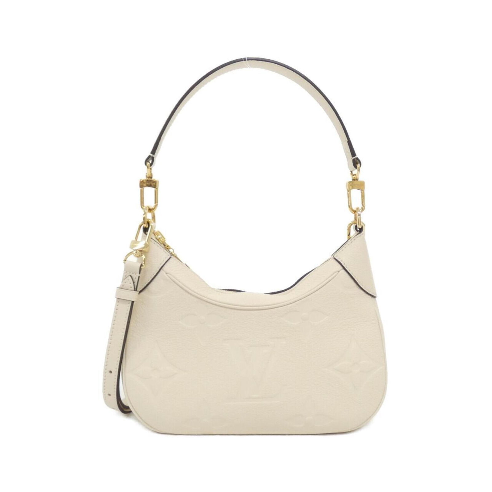 Handbag Leather Louis Vuitton: Handbag Leather Louis Vuitton This Louis Vuitton handbag is made from high-quality leather and features a classic design. Measuring 14cm x 24cm x 7cm, it is a compact and stylish accessory. The beige