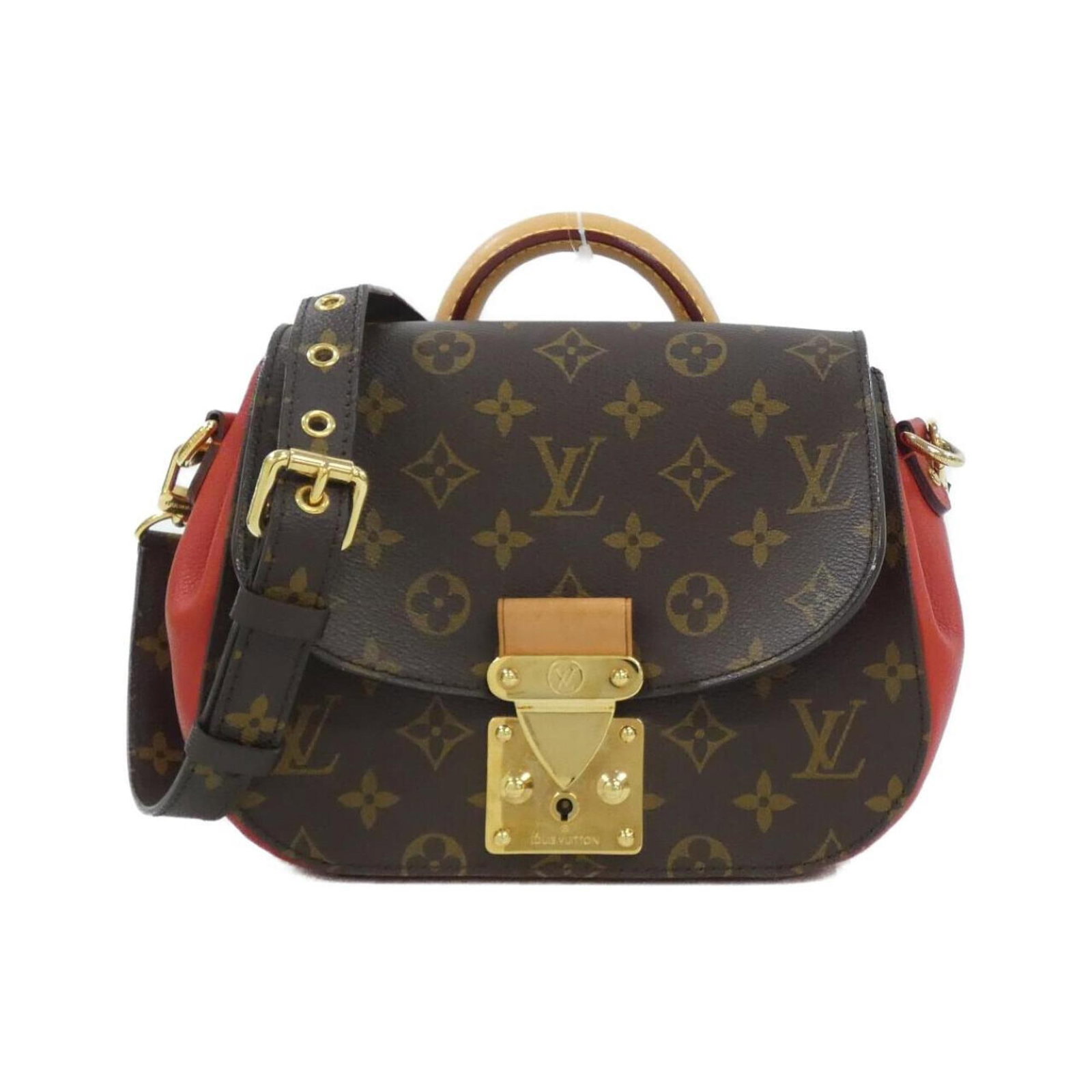 Louis Vuitton Handbag Coated Canvas: Louis Vuitton Handbag Coated Canvas Coated canvas material provides a durable and stylish finish, while the gold hardware adds a touch of luxury. This Louis Vuitton handbag measures 18cm x 25cm x