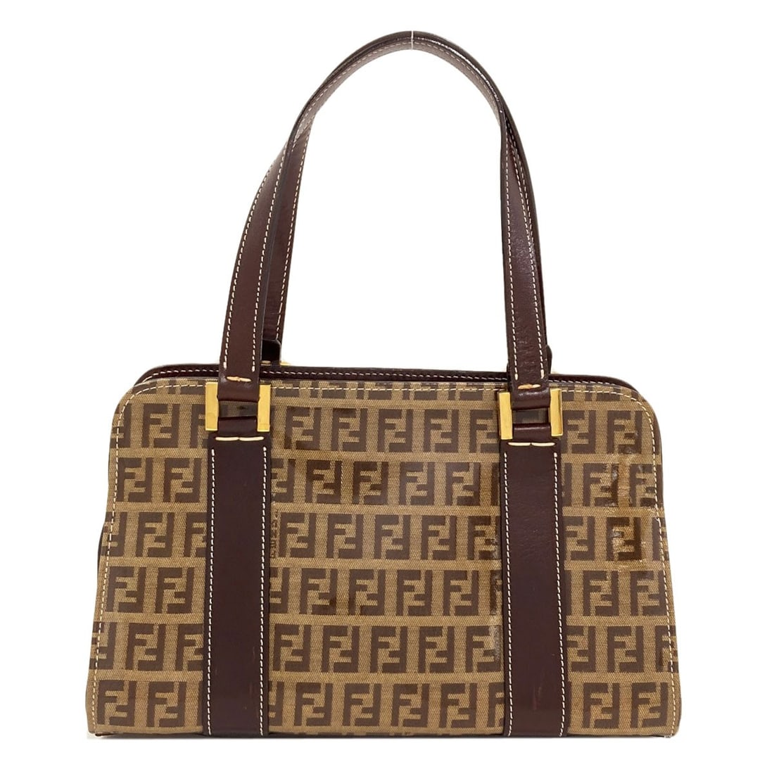 Fendi Zucchinopattern Handbag Enamel: Fendi Zucchinopattern Handbag Enamel Item Specifics: Brand: FENDI Style: Handbag Color: Brown Type: Handbag Exterior Color: Brown Exterior Material: Enamel Product Disclaimer: Pre-owned unless