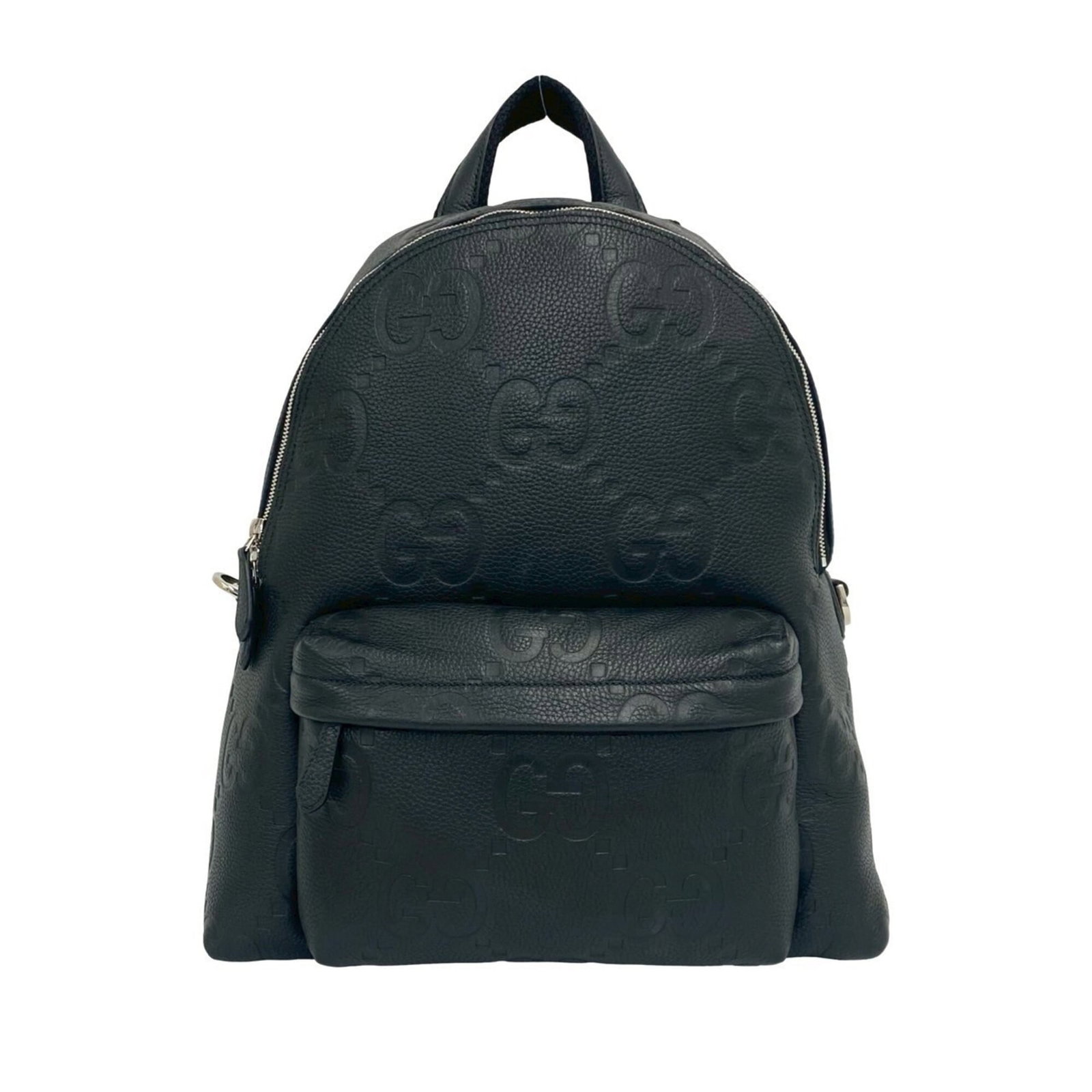 Backpack Leather: Backpack Leather Black leather backpack with dimensions 41cm x 35cm x 11cm. Features a classic design and premium leather material. Item Specifics: Brand: Gucci Type: Backpack Material: Leather Color: