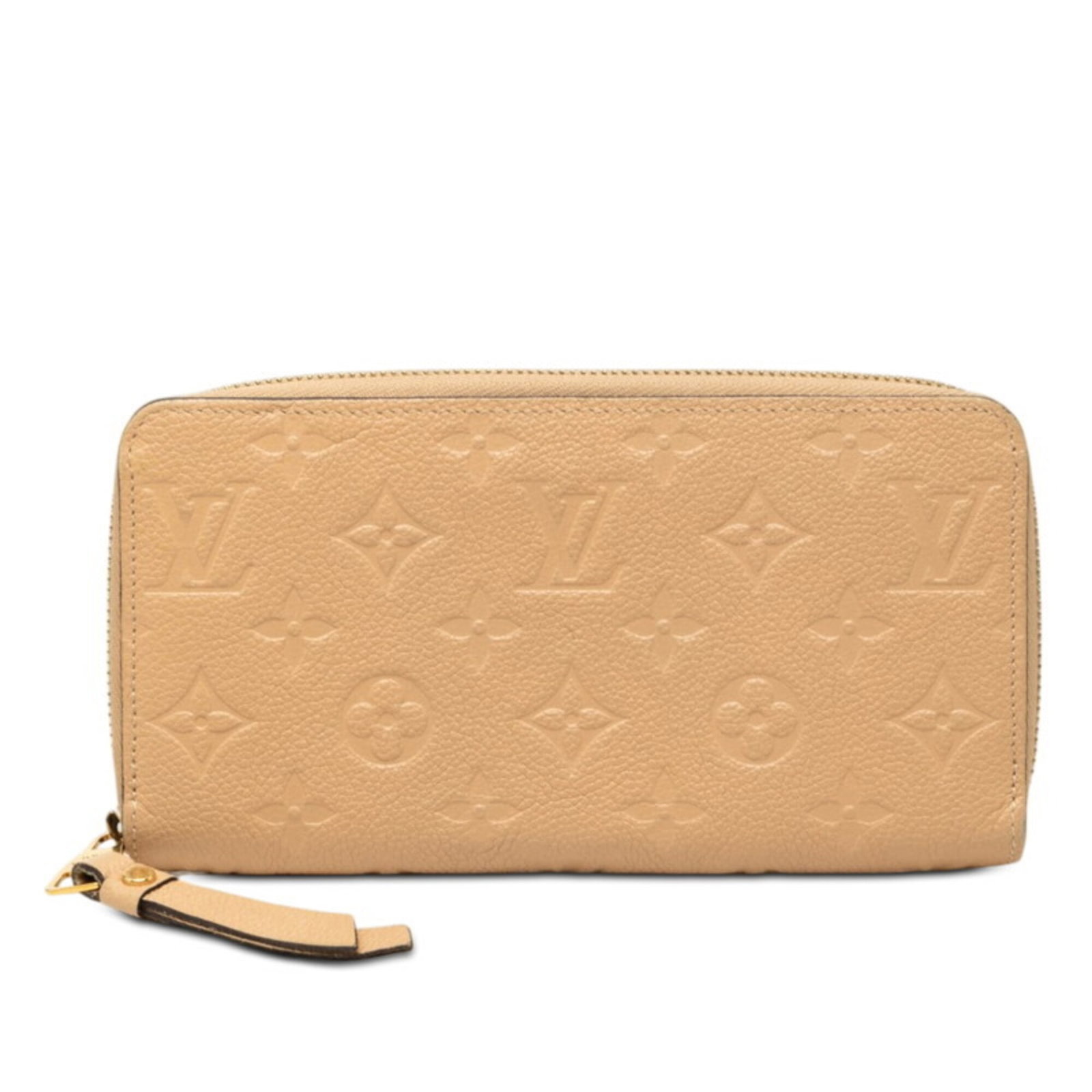 Leather Wallet Bi Fold Louis Vuitton: Leather Wallet Bi Fold Louis Vuitton Item Specifics: Brand: Louis Vuitton Line: Monogram Empreinte Type: Long wallet (bi-fold) Gender: Women Material: Leather Color: Beige Closure: Zipper Size