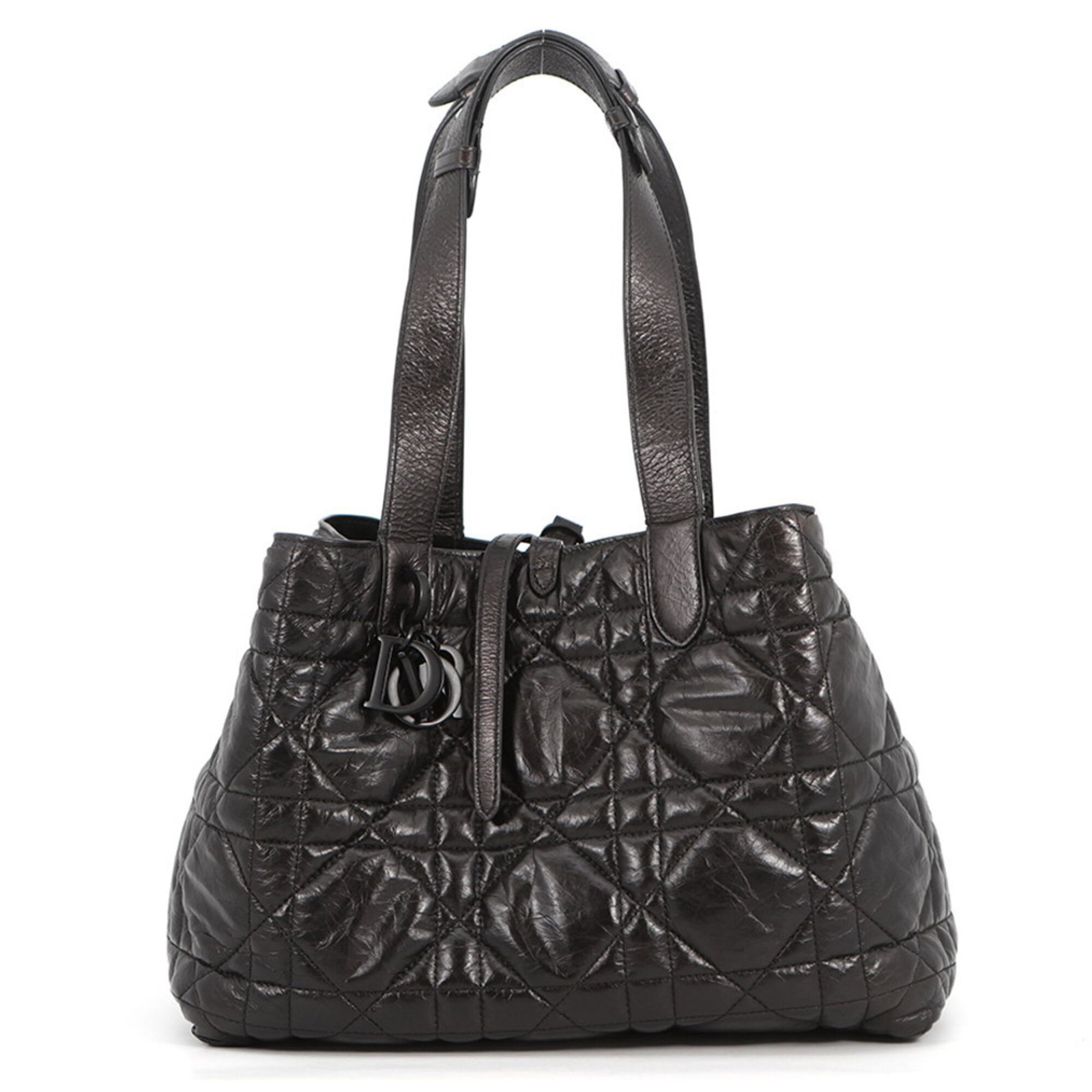 Dior Christian Handbag Leather Pouch Tote Bag: Dior Christian Handbag Leather Pouch Tote Bag Black leather Dior Christian Handbag Leather Pouch Tote Bag, measuring 22cm x 29cm x 15cm. This sleek and stylish tote bag boasts a classic design,