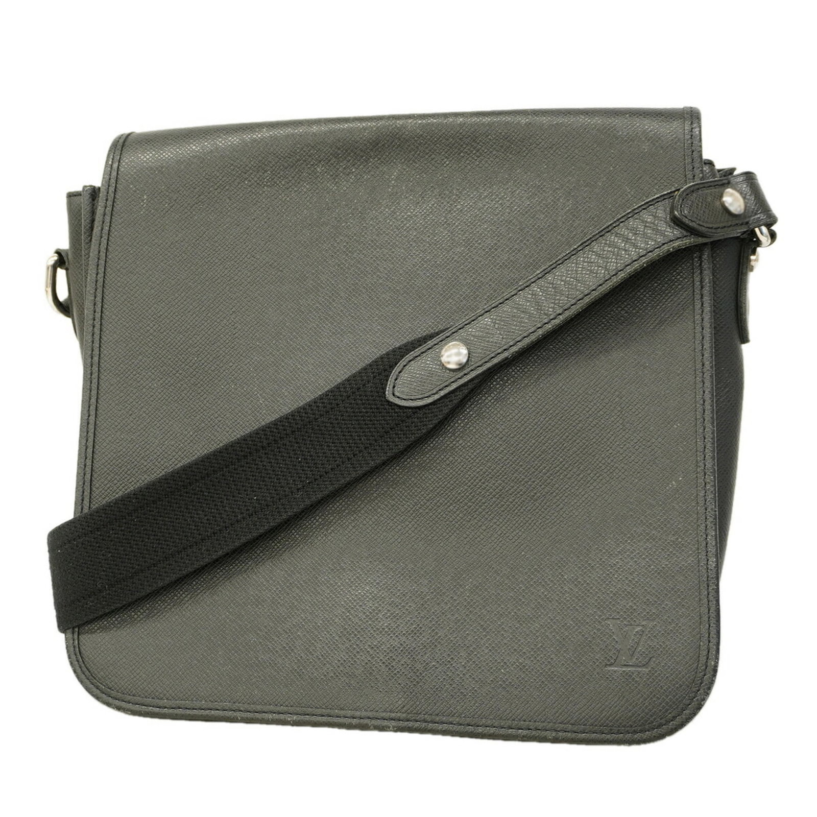 Shoulder Bag by Louis Vuitton: Shoulder Bag by Louis Vuitton The Louis Vuitton shoulder bag boasts a sleek design with a signature Ardoise color, measuring 27.5cm x 28.5cm x 8.5cm. This stylish accessory features a classic shape