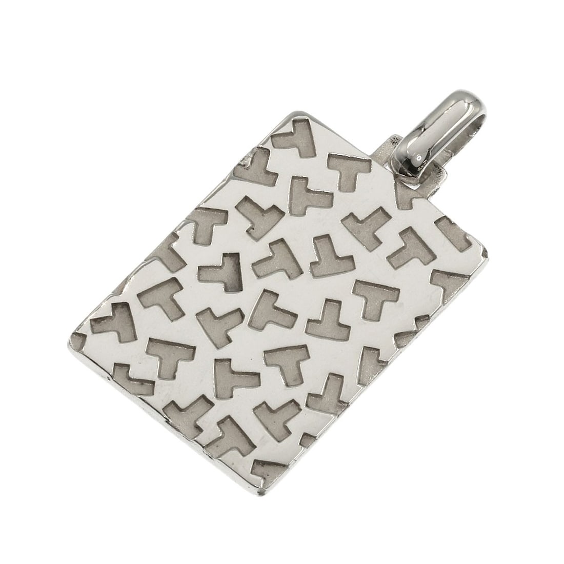 Tiffany&Co. T Logo Pendant Top Silver: Tiffany&Co. T Logo Pendant Top Silver Top silver Tiffany&Co. T logo pendant, a sleek and modern design featuring the iconic T logo in sterling silver. The pendant's simplicity and elegance make it a