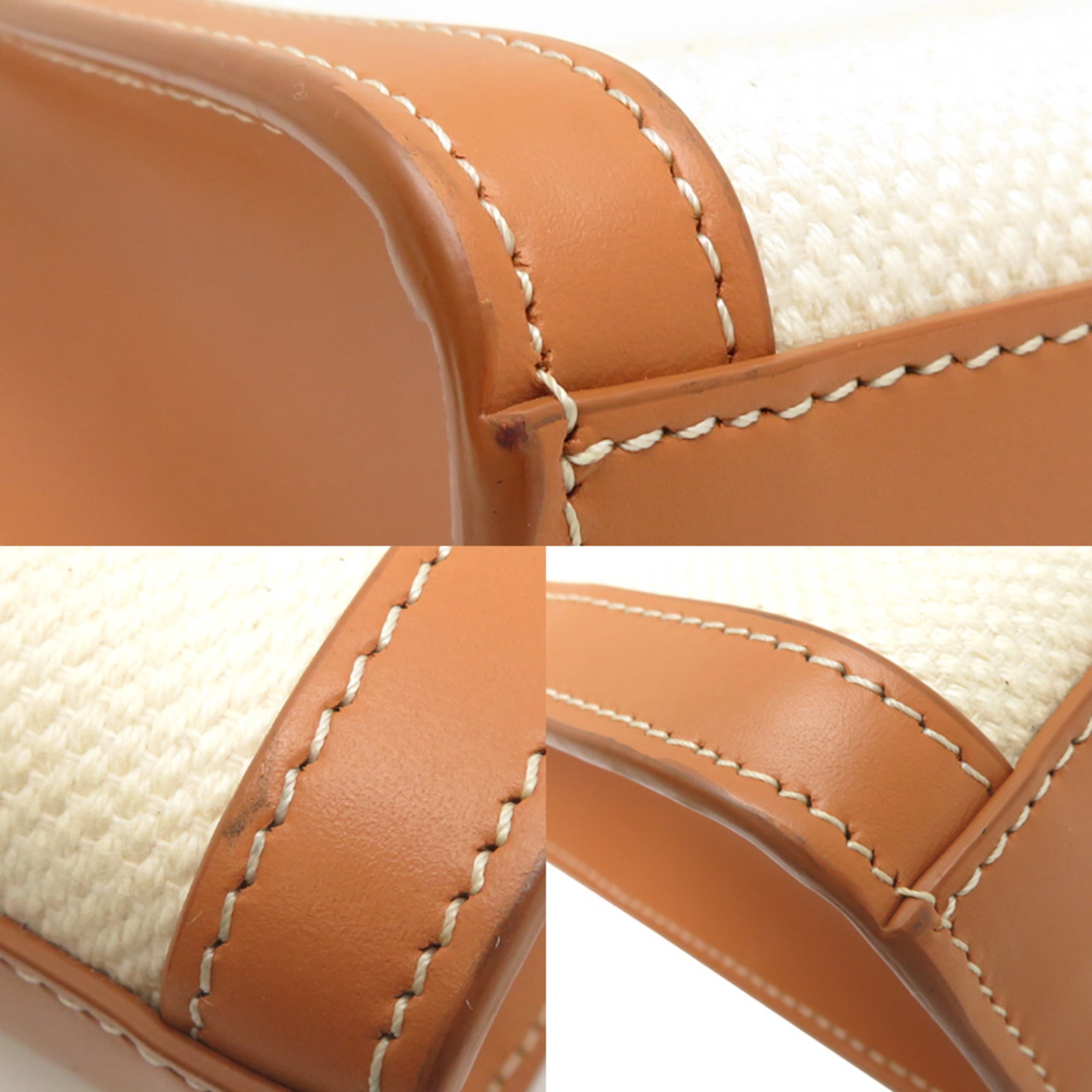 Handbag Canvas Leather - 10