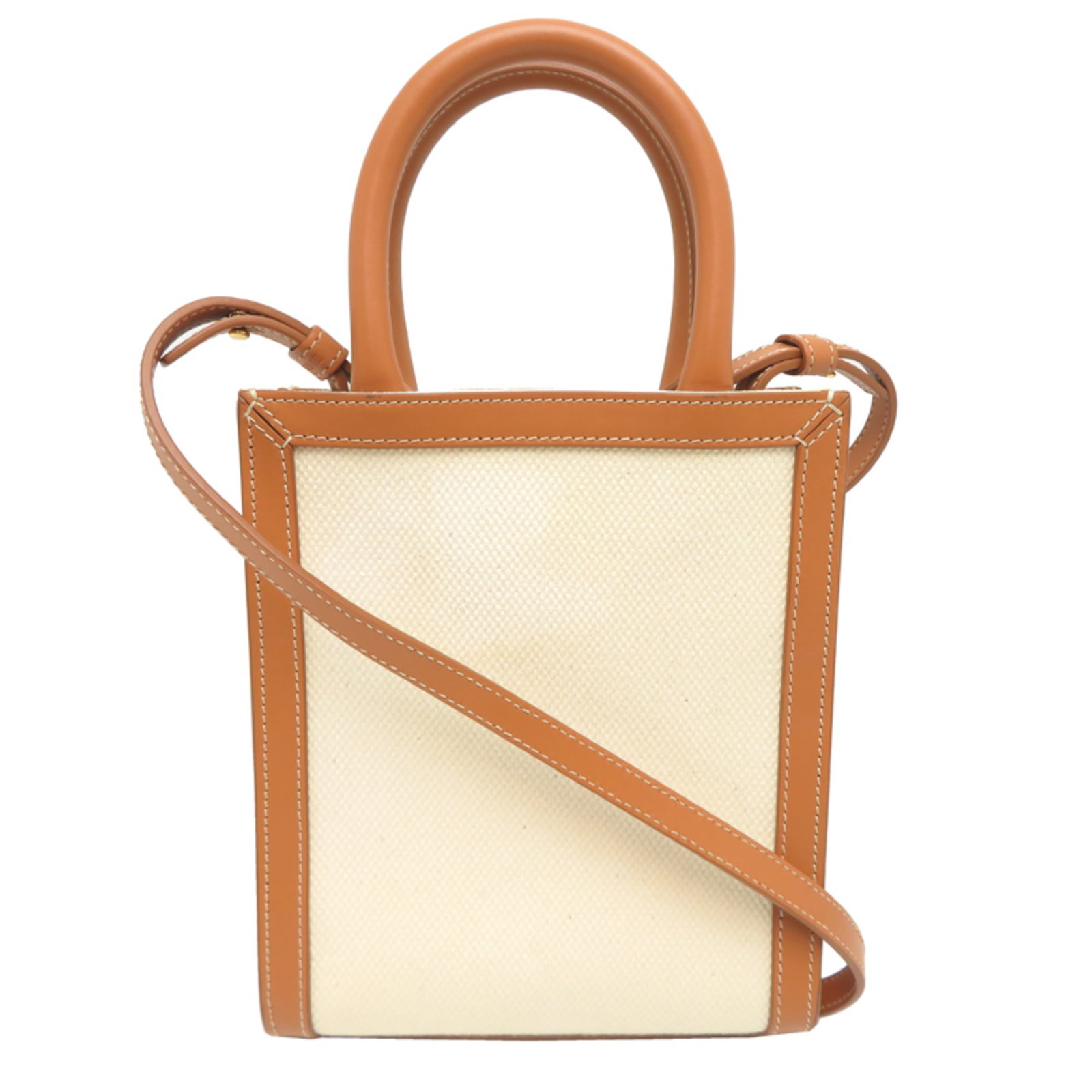 Handbag Canvas Leather - 2