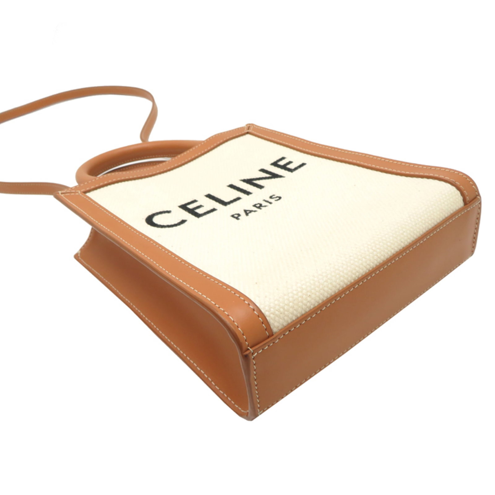 Handbag Canvas Leather - 3