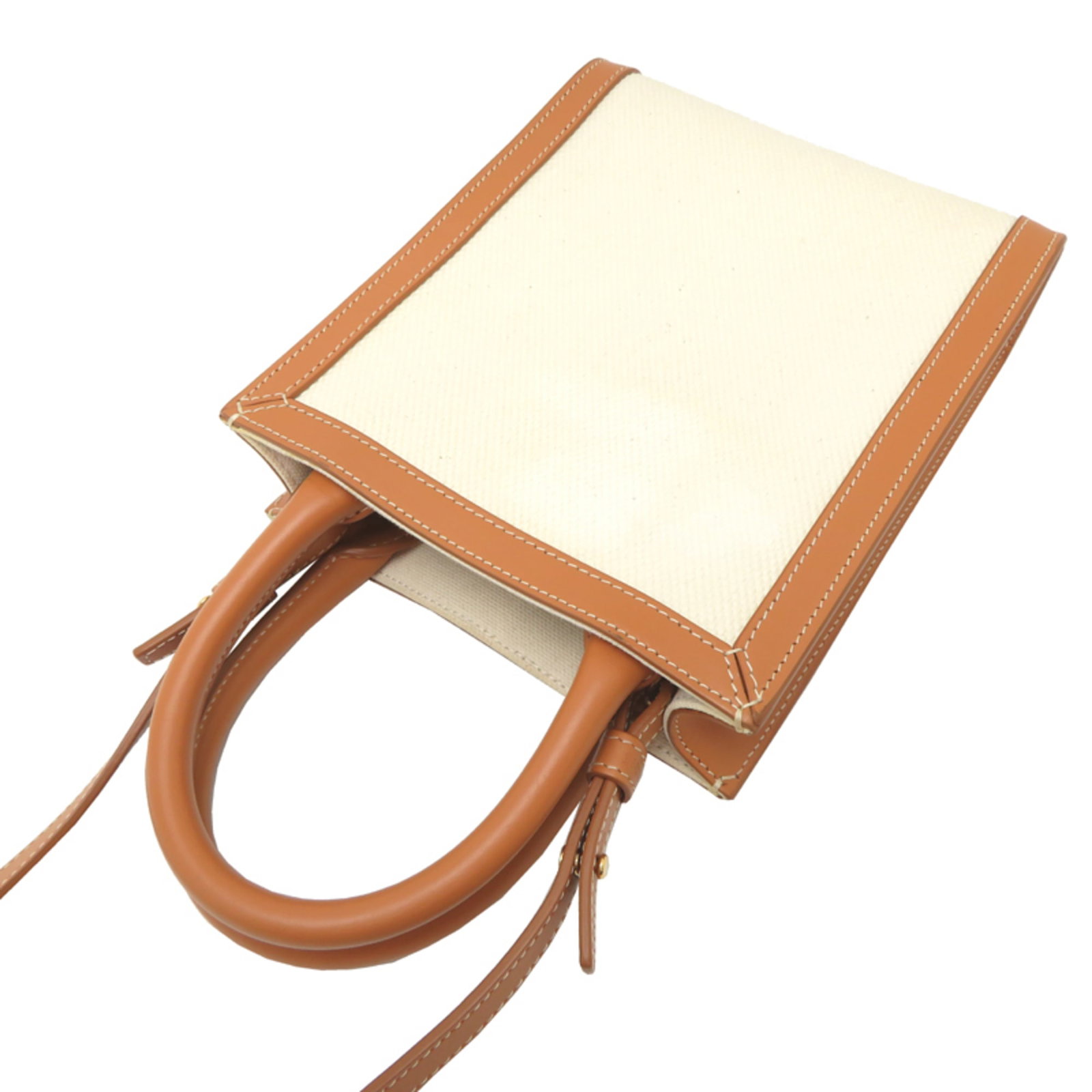 Handbag Canvas Leather - 4