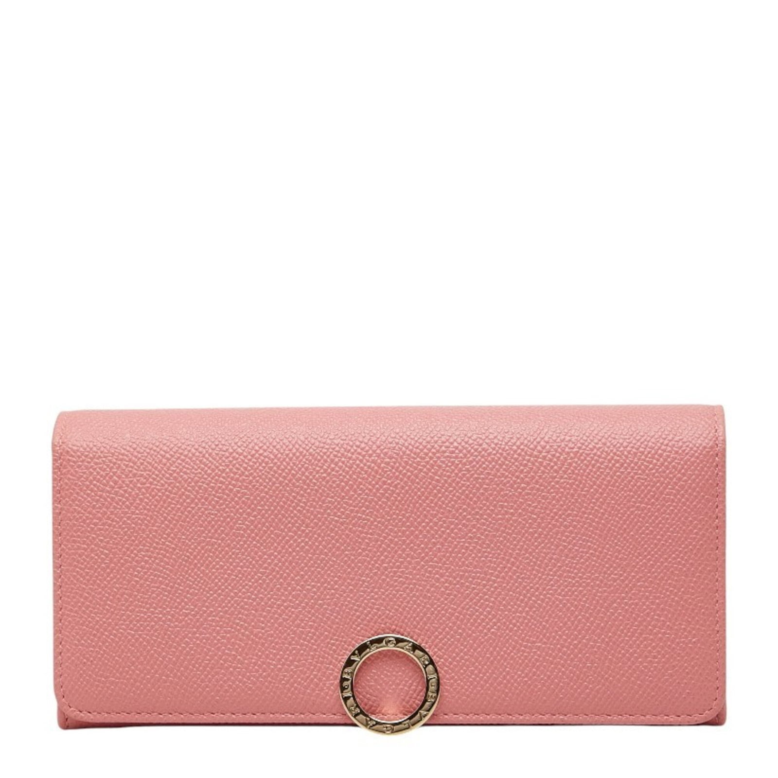 Bvlgari Long Wallet (Bi-Fold) Leather: Bvlgari Long Wallet (Bi-Fold) Leather Bvlgari Long Wallet (Bi-Fold) Leather is a stylish bi-fold wallet made from high-quality leather. Measuring 9cm x 19cm x 1.5cm, this pink leather wallet features