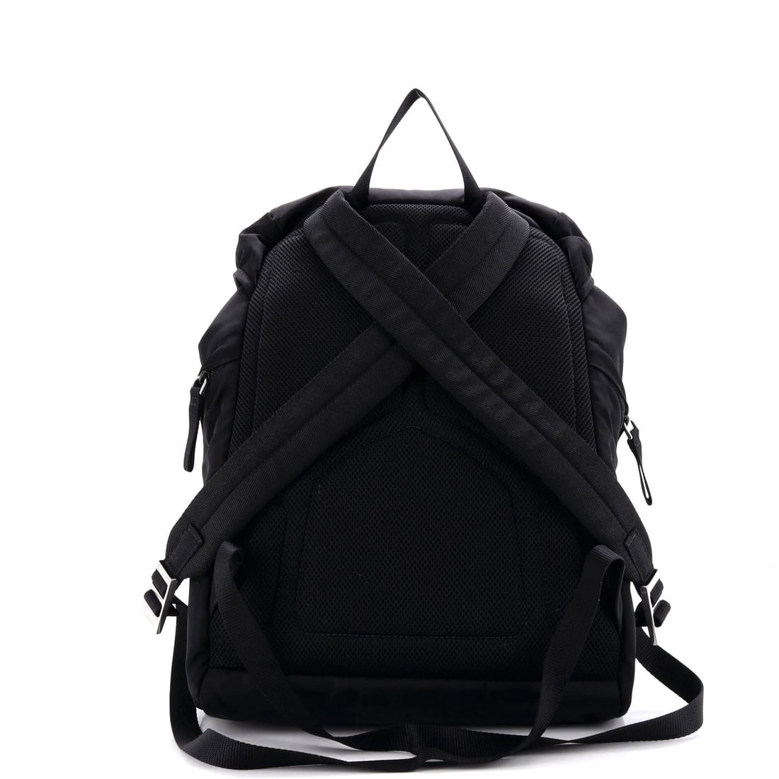 Double Buckle Backpack Prada Medium Tessuto - 3