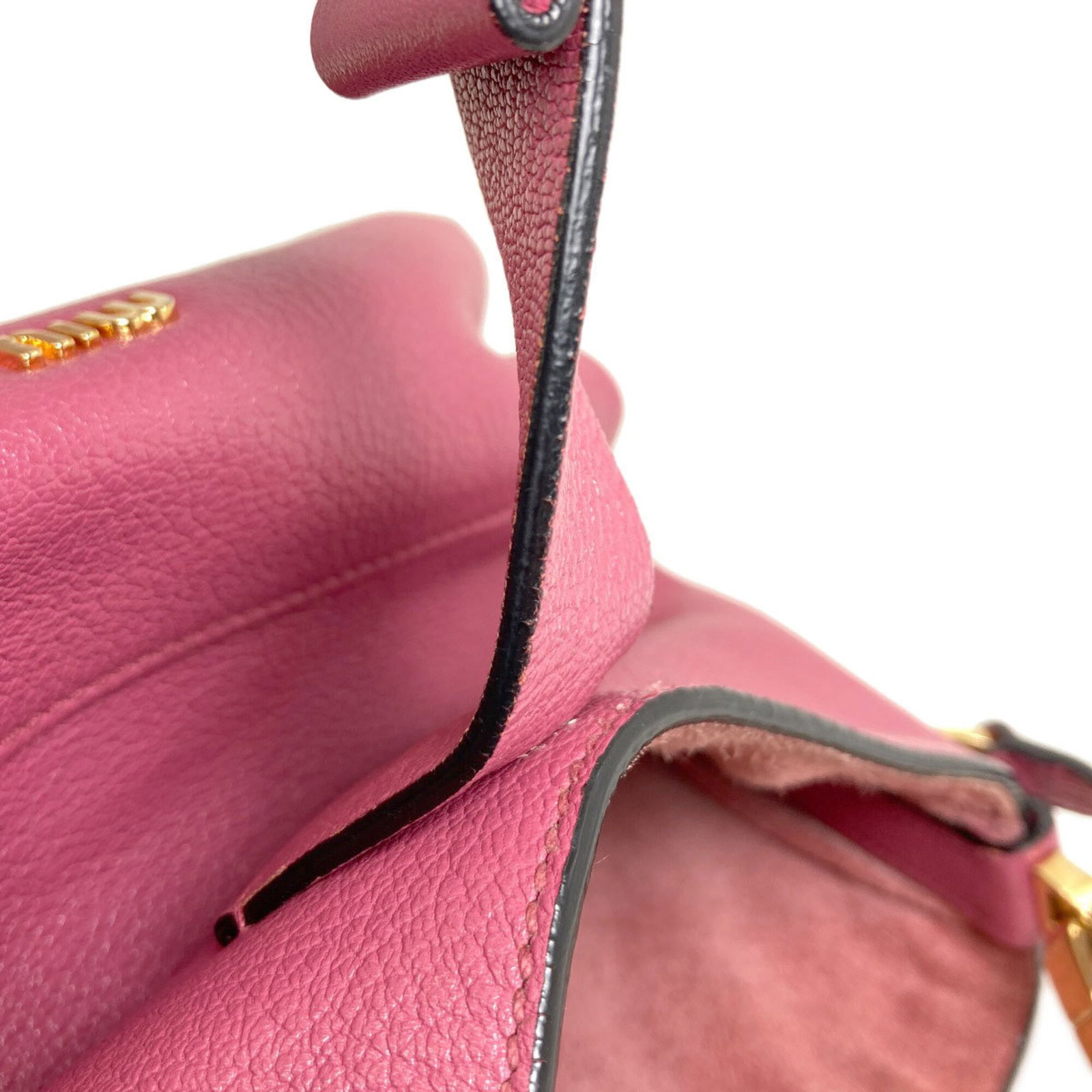 Handbag Miu Leather - 10