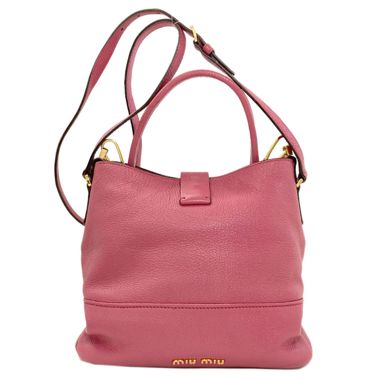 Handbag Miu Leather - 2