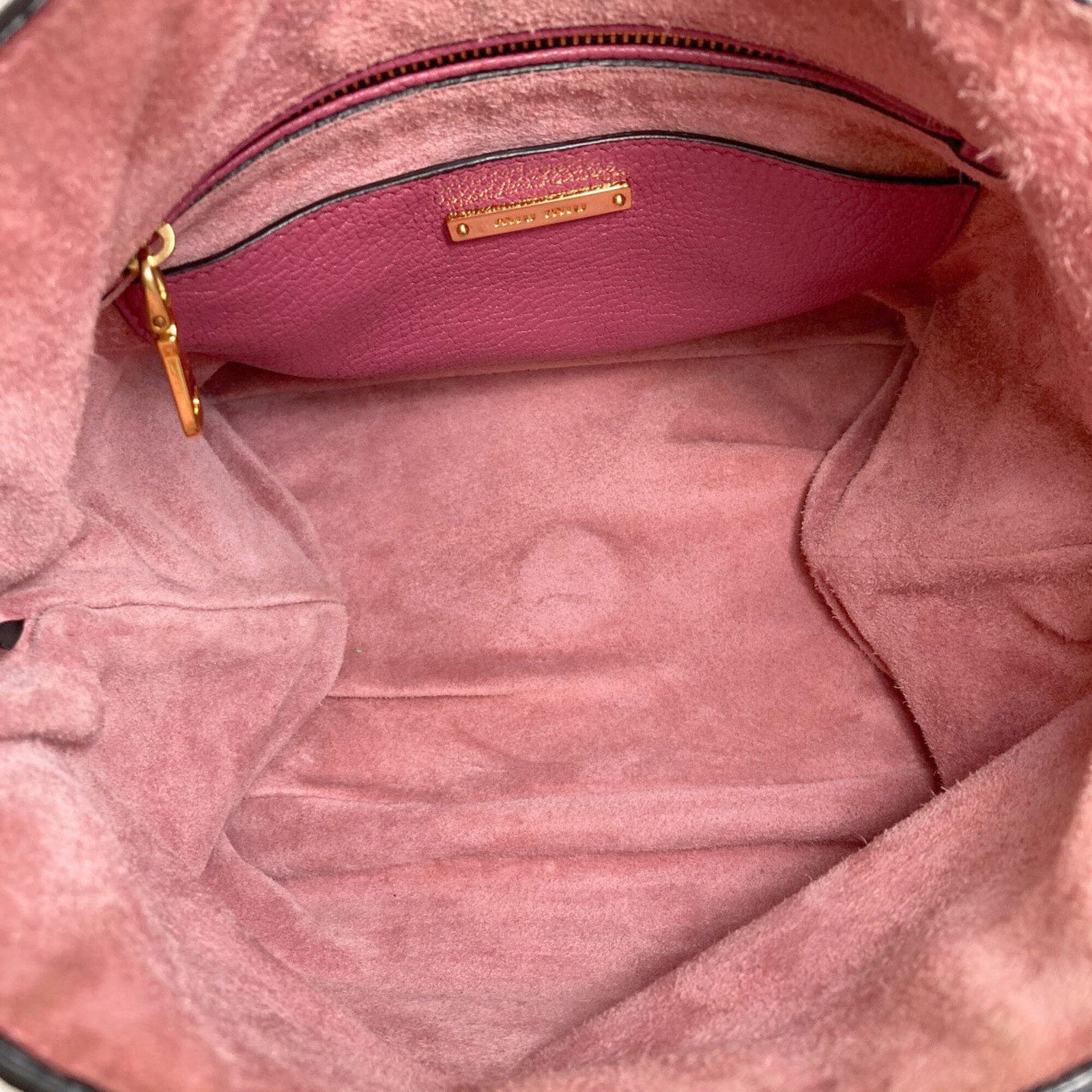 Handbag Miu Leather - 5