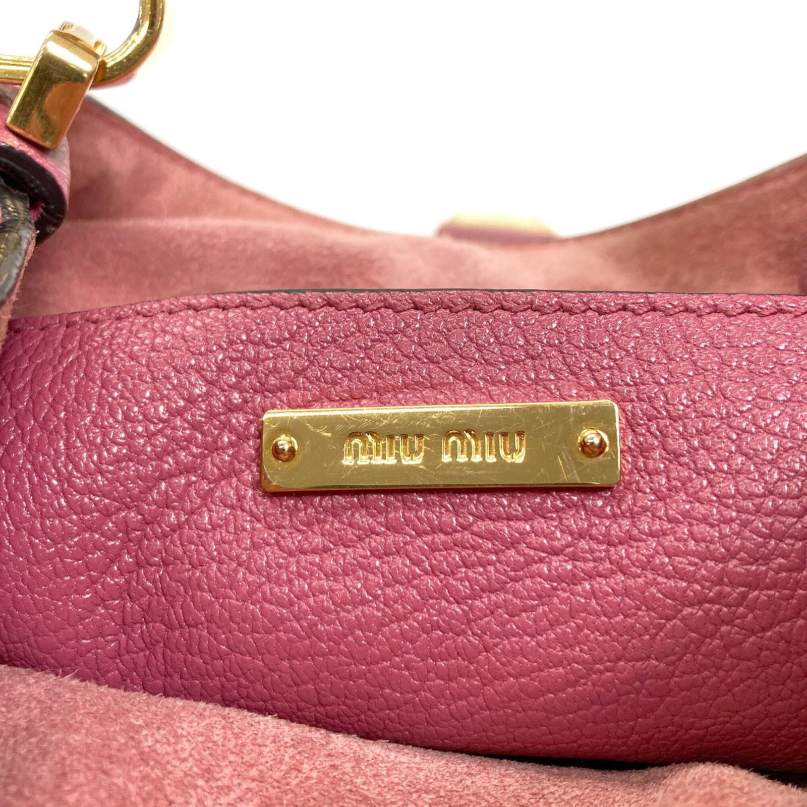 Handbag Miu Leather - 6