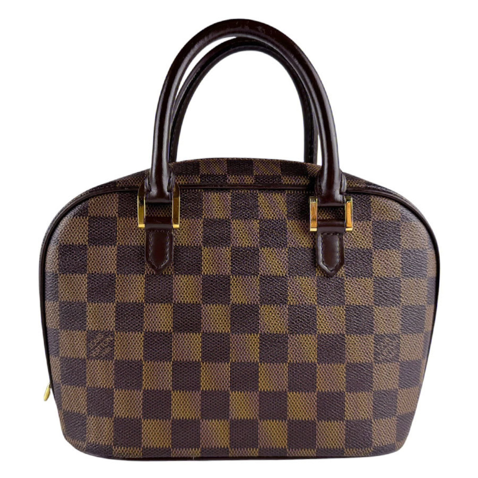 Damier Canvas Handbag Louis Vuitton: Damier Canvas Handbag Louis Vuitton Damier Canvas Handbag Louis Vuitton is made from high-quality Damier Canvas, a signature pattern of Louis Vuitton. The bag measures 18cm x 21cm x 8cm and features