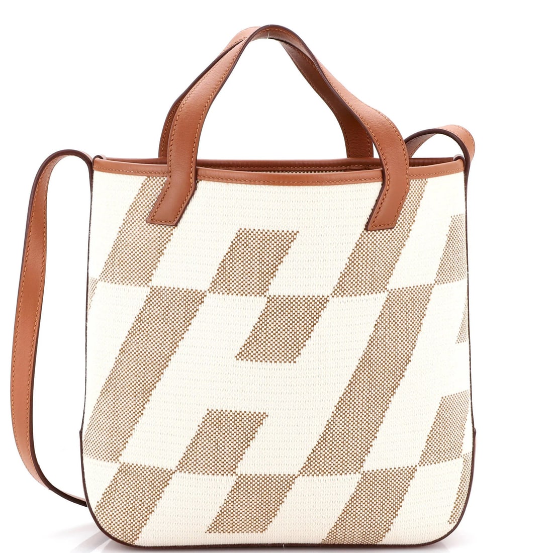 Hermes Cabas H en Biais Tote Canvas with Leather 27: Hermes Cabas H en Biais Tote Canvas with Leather 27 The Hermes Cabas H en Biais Tote Canvas with Leather 27 is a classic shoulder bag with a timeless design. Measuring 27, it features a canvas