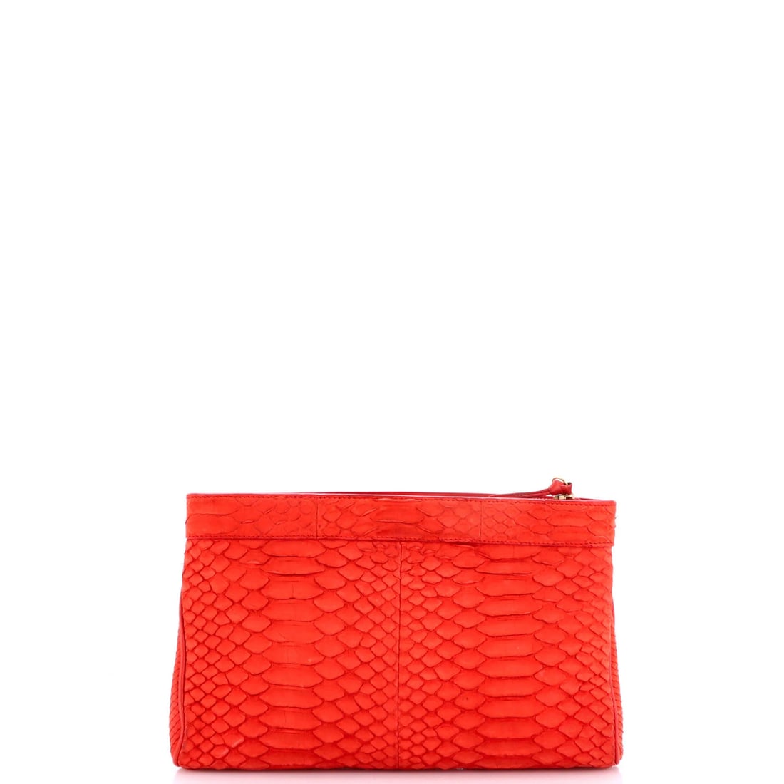 Saint Laurent Y Zip Python Clutch - 3