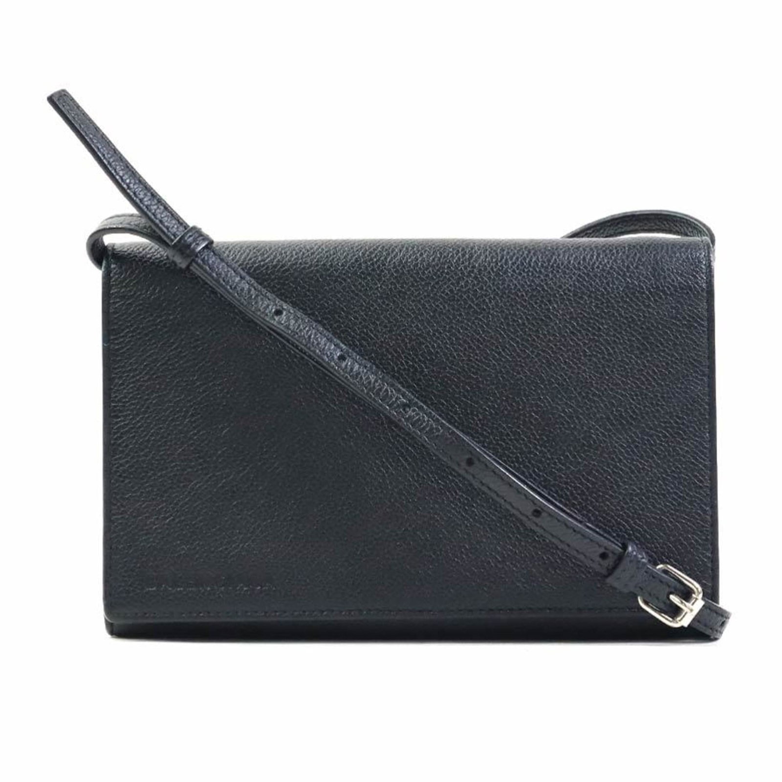 Leather Bag Pouch Shoulder Balenciaga: Leather Bag Pouch Shoulder Balenciaga This black leather Balenciaga pouch shoulder bag features a sleek design with a compact size, measuring 13cm x 18.5cm x 2cm. The bag is made from high-quality