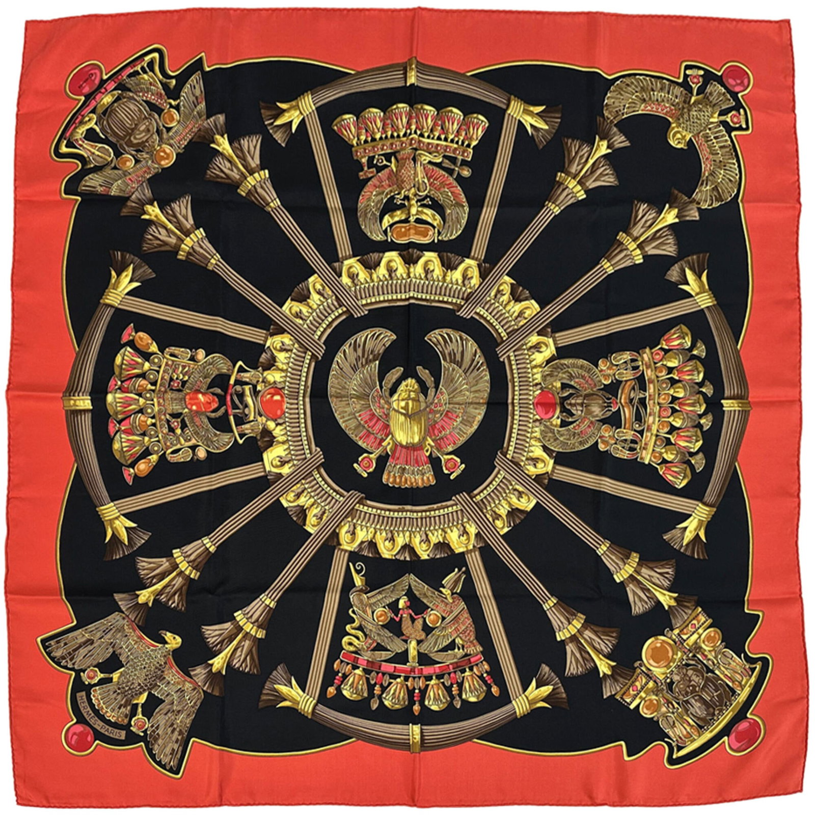Silk Hermes Scarf: Silk Hermes Scarf Silk from France, this 90cm x 90cm black scarf is made from high-quality silk material. The iconic brand Hermes is known for its exquisite craftsmanship, and this scarf is a