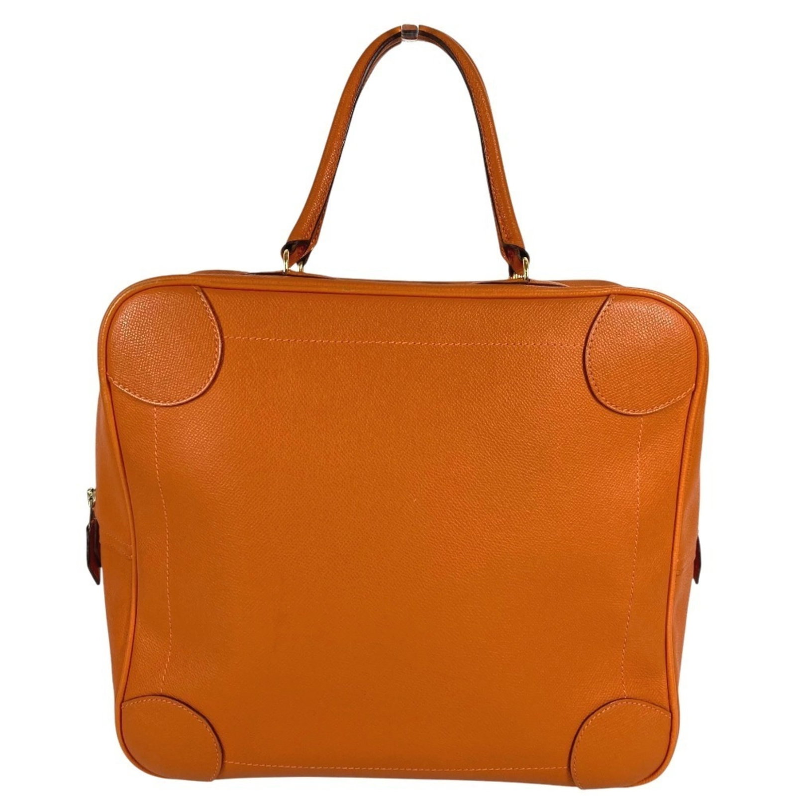 Epsom Handbag Hermes Leather Tote: Epsom Handbag Hermes Leather Tote Epsom leather tote bag from Hermes, featuring a vibrant orange color and a classic design. Measuring 27.5cm x 33cm x 11.5cm, this stylish handbag is made with
