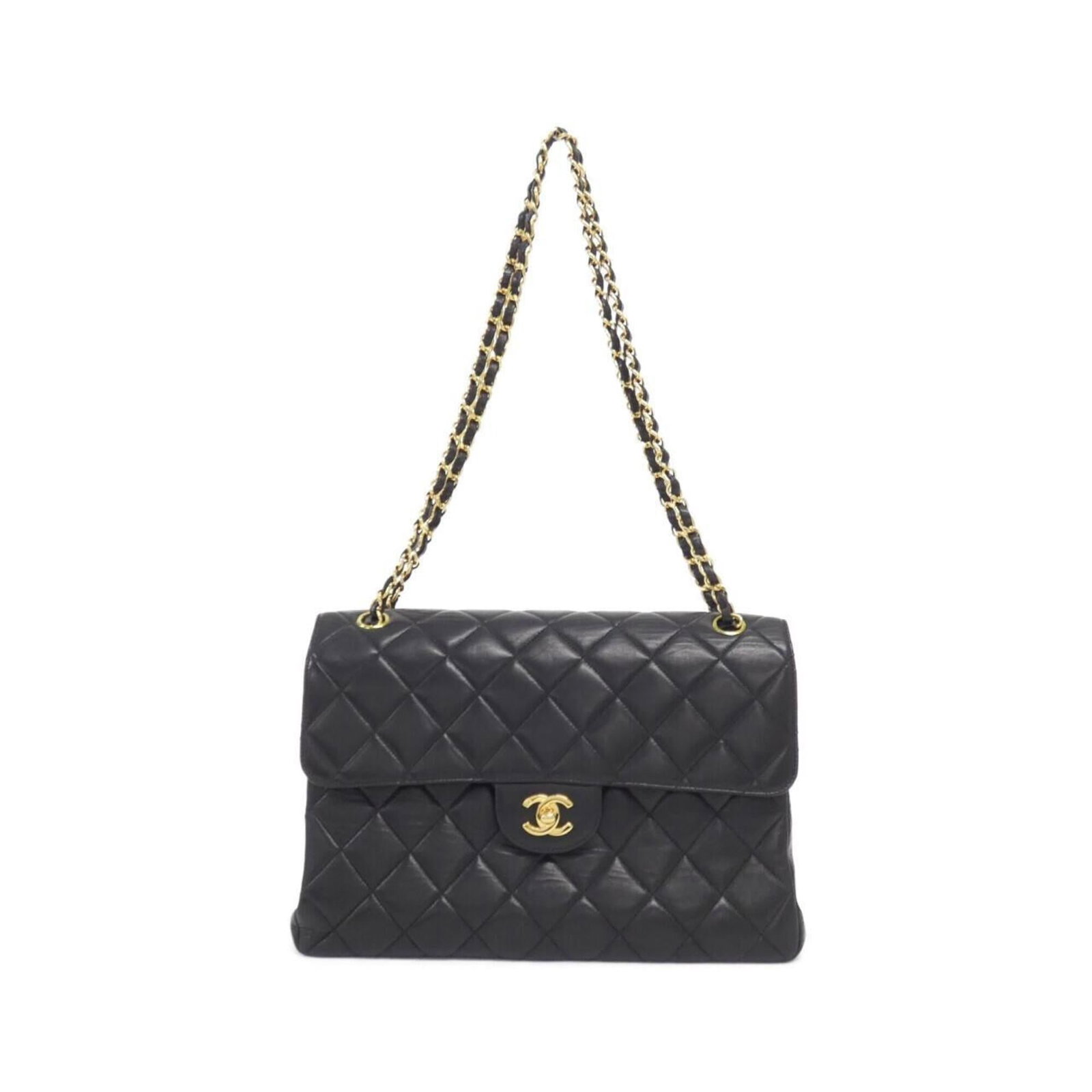 Shoulder Bag Leather Chanel: Shoulder Bag Leather Chanel The Chanel MPN 06303 Shoulder Bag is a sleek and sophisticated leather bag, crafted from high-quality lambskin. Measuring 20cm x 29cm x 11cm, it features a classic design