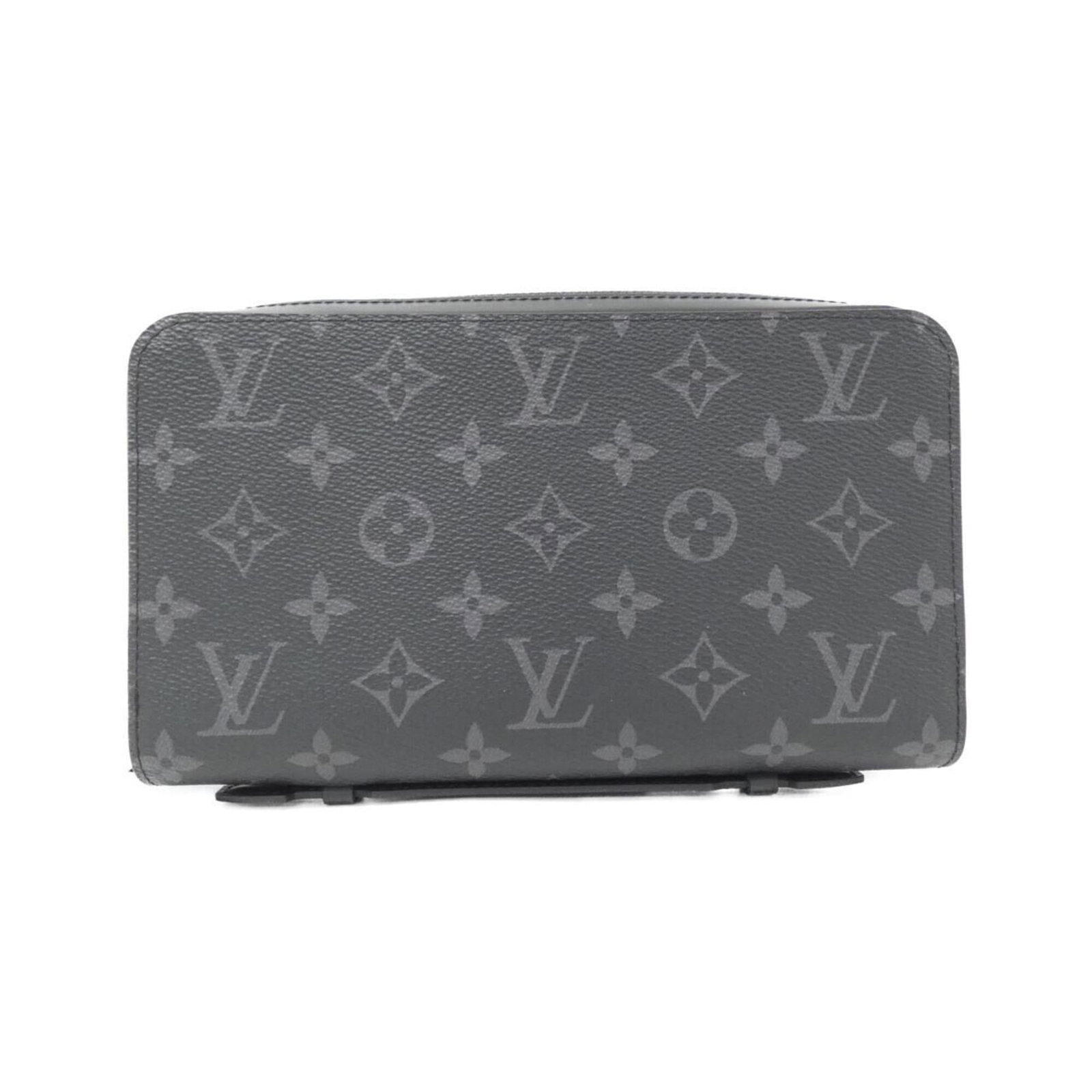 Canvas Long Wallet Coated Louis Vuitton Bi Fold: Canvas Long Wallet Coated Louis Vuitton Bi Fold Canvas Long Wallet Coated Louis Vuitton Bi Fold is a black, coated canvas bi-fold wallet with a size of 13cm x 22cm x 4cm. The item features a classic
