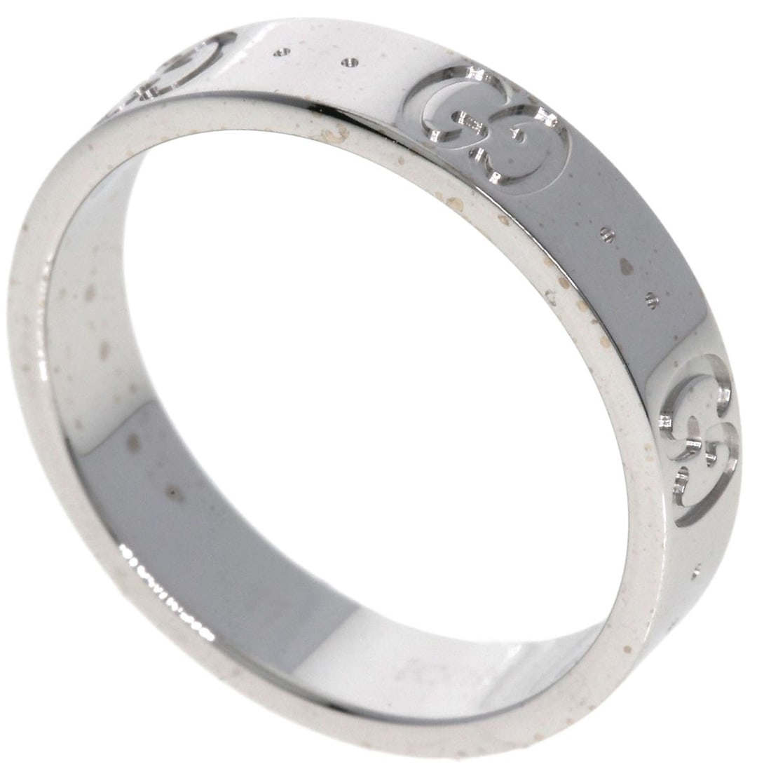 Gucci Icon # 11 Ring K18 White Gold: Gucci Icon # 11 Ring K18 White Gold K18 White Gold Ring with a sleek, silver metal exterior, this Gucci Icon #11 Ring showcases a striking design. Made from high-purity K18 gold, the ring's purity is
