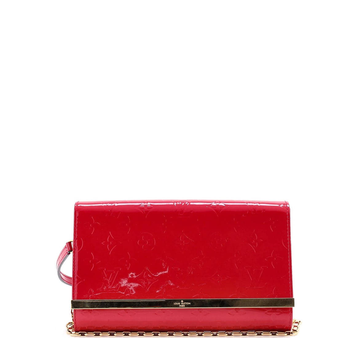 Vernis Monogram Bag Ana Louis Vuitton: Vernis Monogram Bag Ana Louis Vuitton Patent leather exterior in a vibrant pink hue, the Ana Louis Vuitton bag boasts a striking monogram pattern. With a gold-toned hardware and a sturdy strap, this