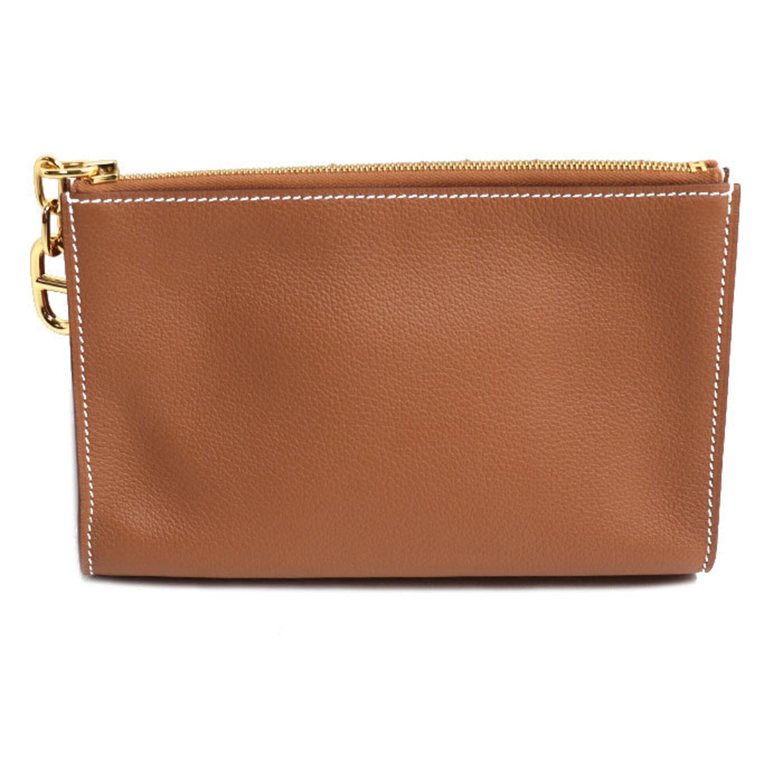 Pouch Hermes: Pouch Hermes Gold Pouch from the iconic French fashion house, featuring a sleek design and premium materials. This compact pouch measures 12cm x 18cm x 5.5cm and boasts a timeless elegance that comple
