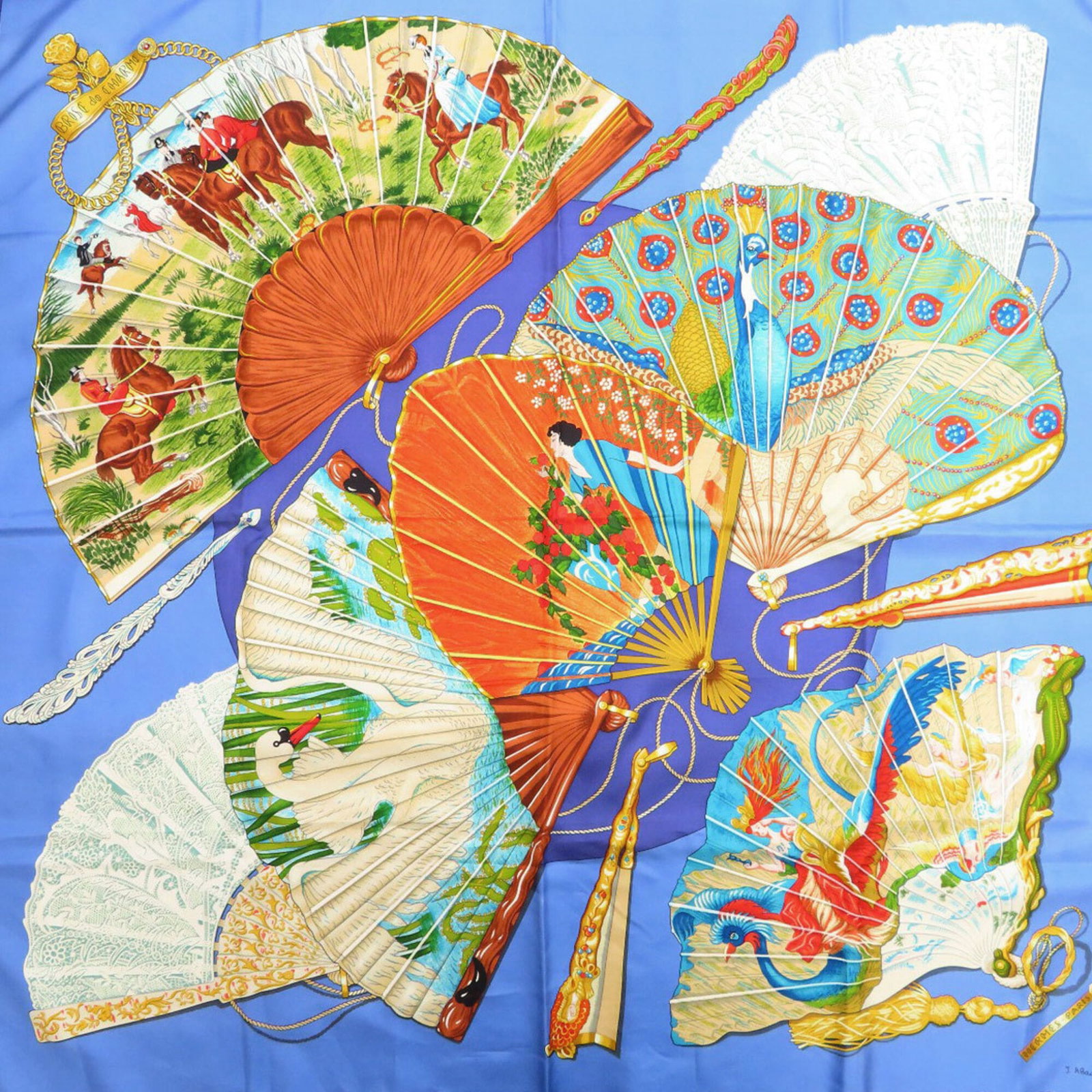 Silk Hermes Scarf - 3