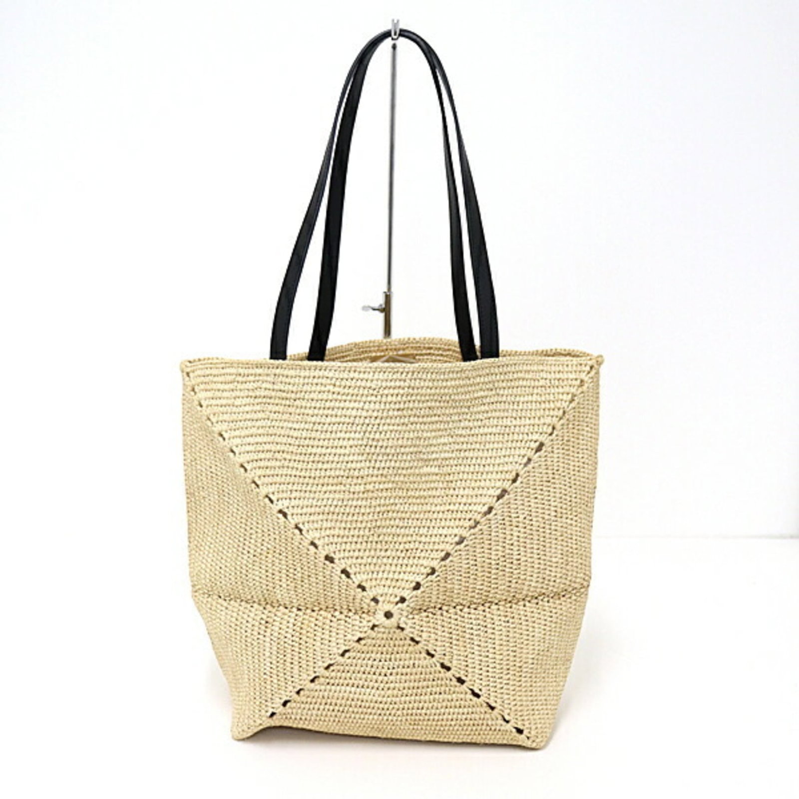 Raffia Leather Loewe Tote - 2