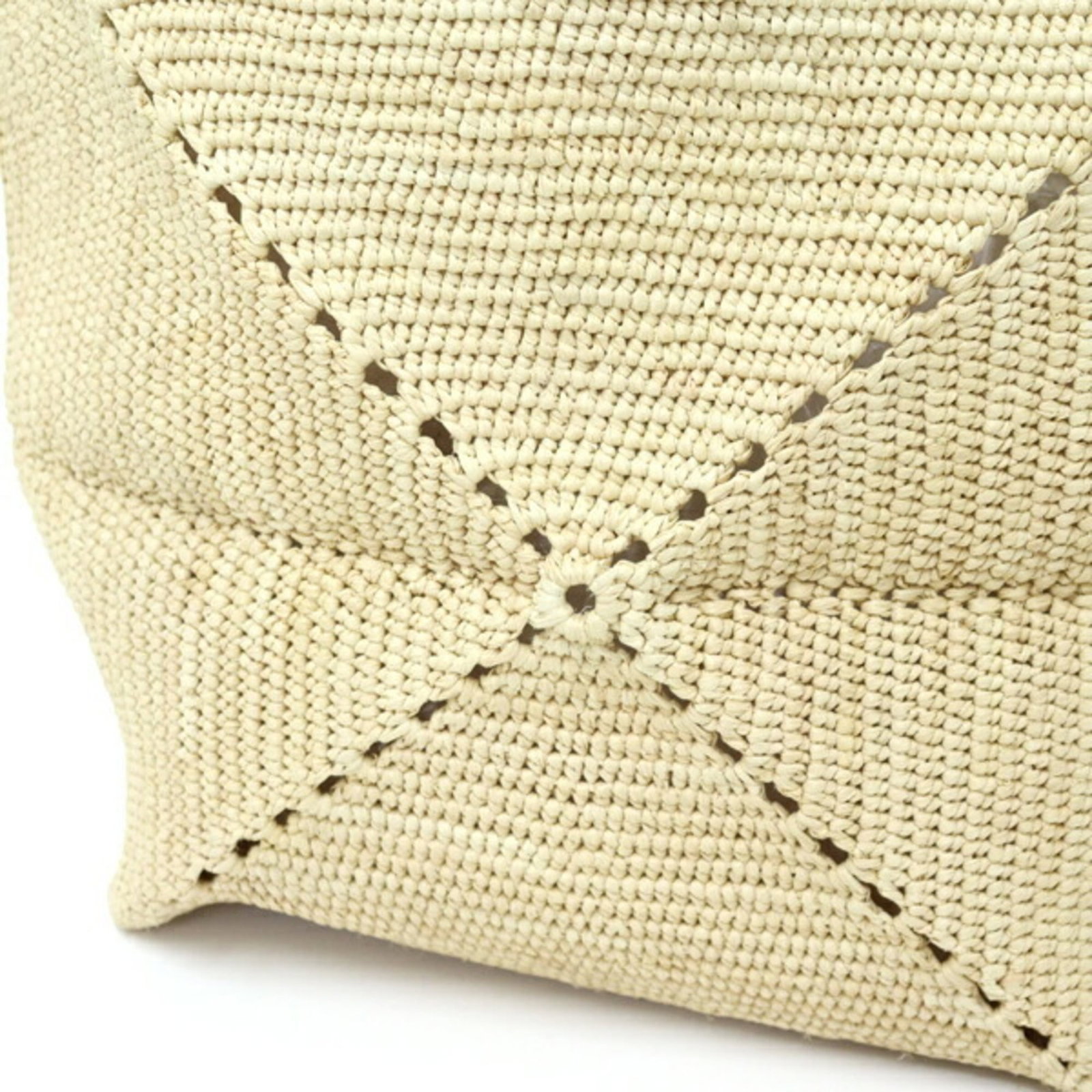 Raffia Leather Loewe Tote - 6