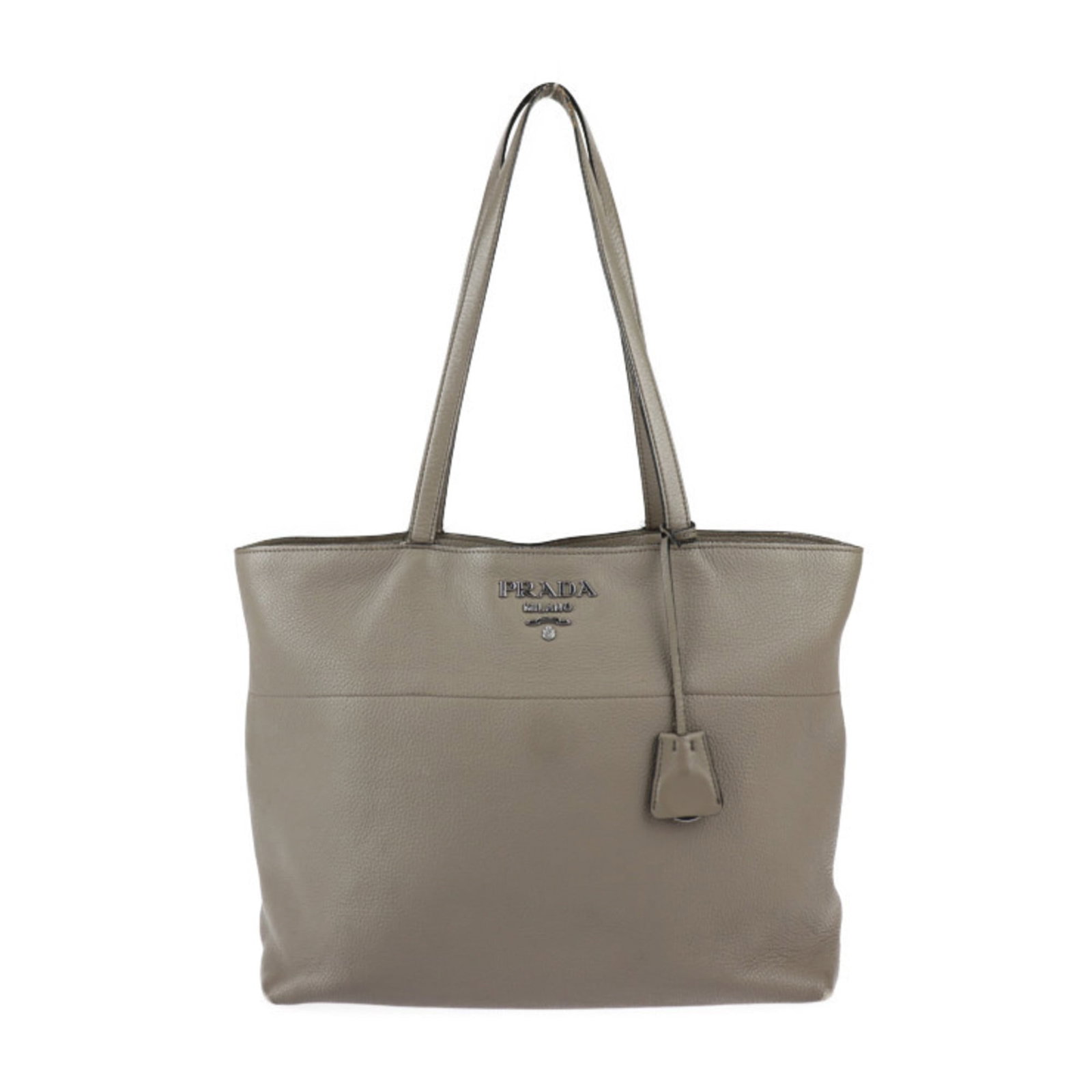 Prada Handbag Shoulder Bag Tote Bag: Prada Handbag Shoulder Bag Tote Bag Gray Prada Handbag Shoulder Bag Tote Bag for Women and Men, 26.5cm x 32cm x 15.5cm. This shoulder bag features a sleek silver hardware and a versatile design, makin