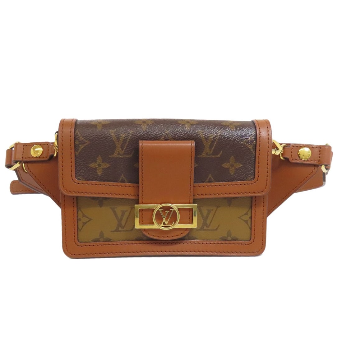 Louis Vuitton Monogram Reverse Body Bag Bum Bag Daufine: Louis Vuitton Monogram Reverse Body Bag Bum Bag Daufine Brown Monogram Reverse Body Bag Bum Bag Daufine from LOUIS VUITTON. This style features the iconic Monogram reverse pattern on the exterior,