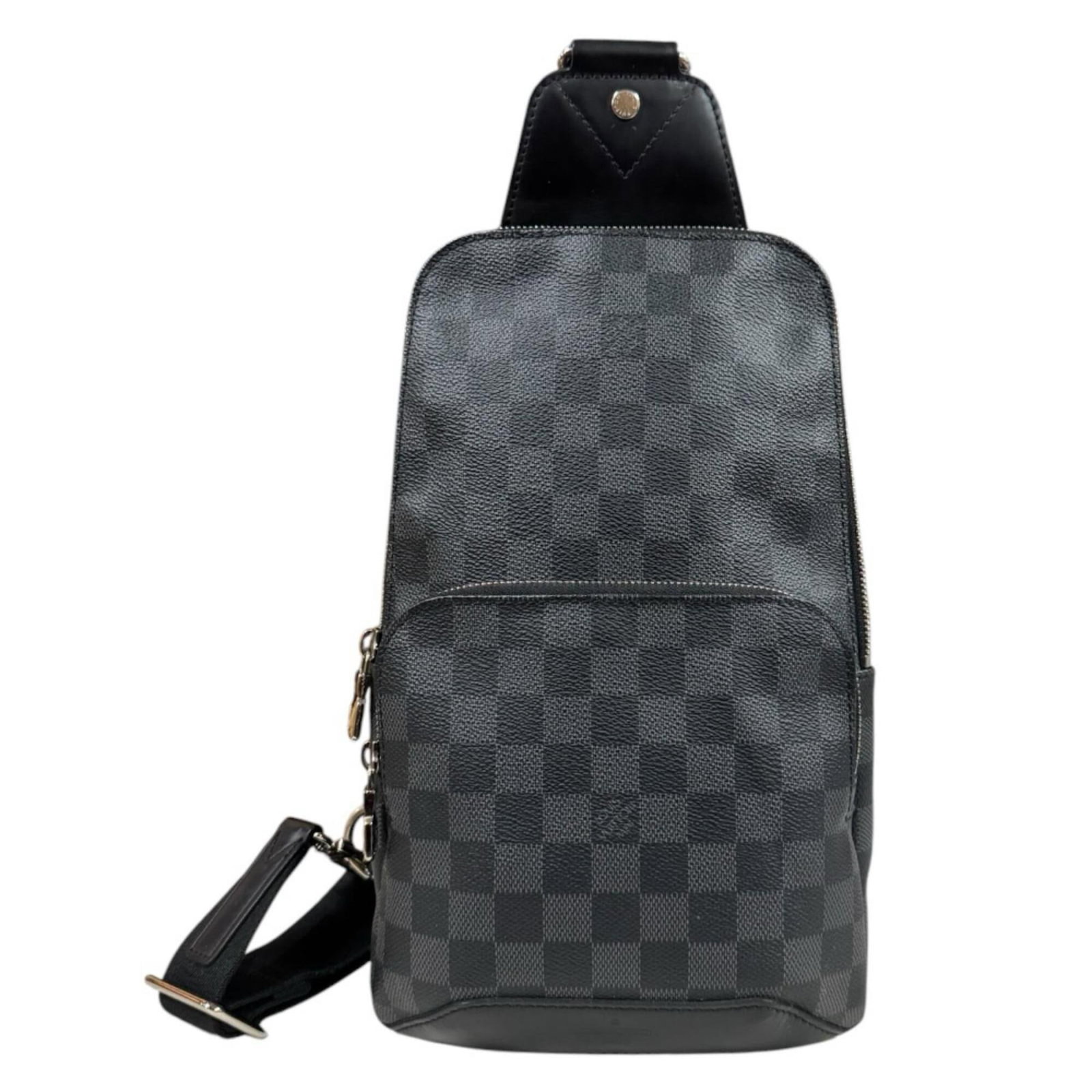 Graphite Damier Louis Vuitton Sling: Graphite Damier Louis Vuitton Sling Damier Graphite Louis Vuitton Sling is a sleek and stylish accessory, boasting the iconic Damier pattern in a sophisticated black and gray color scheme. Measuring