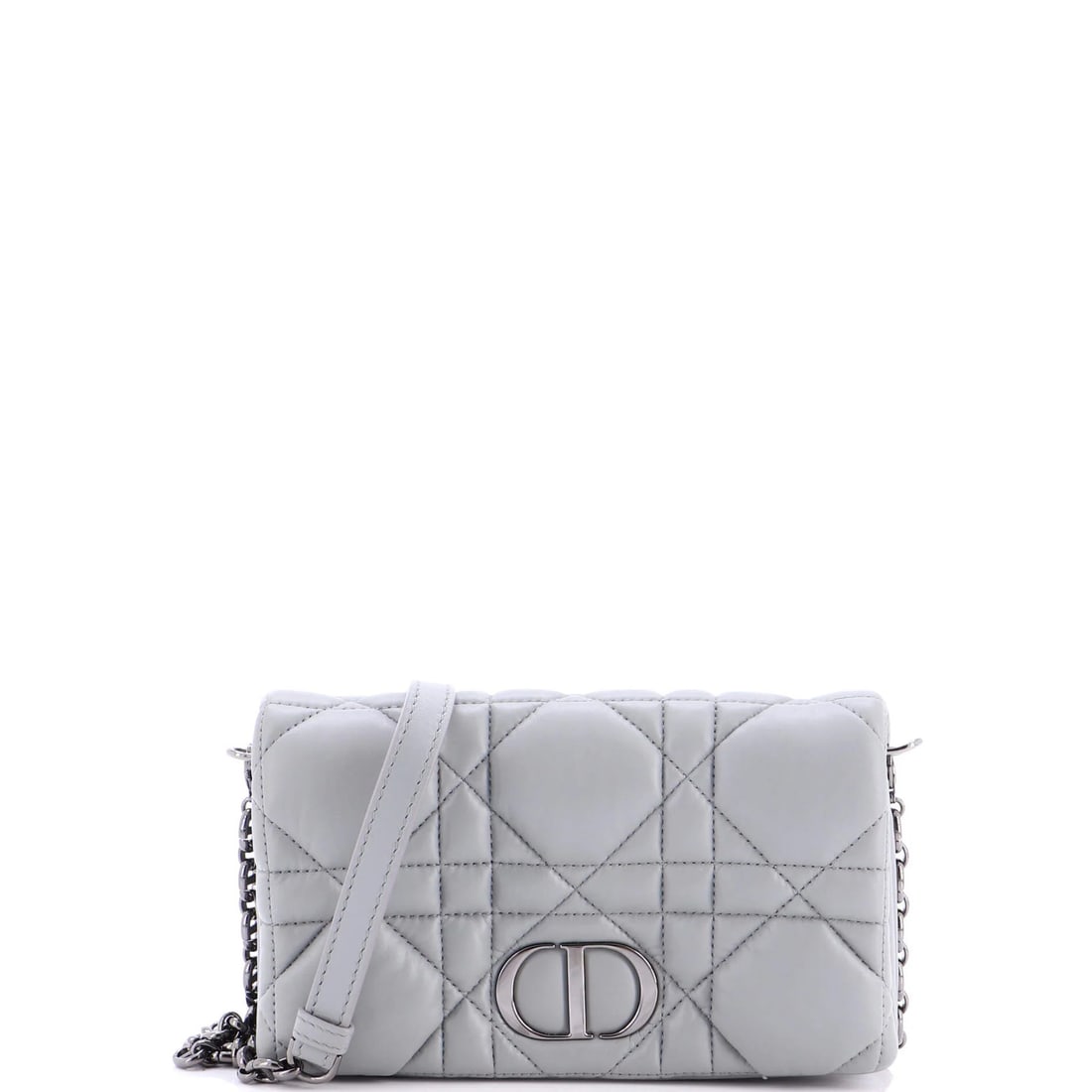 Caro Flap Pouch with Macrocannage Quilt Calfskin Mini for Christian Dior (1 of 5)