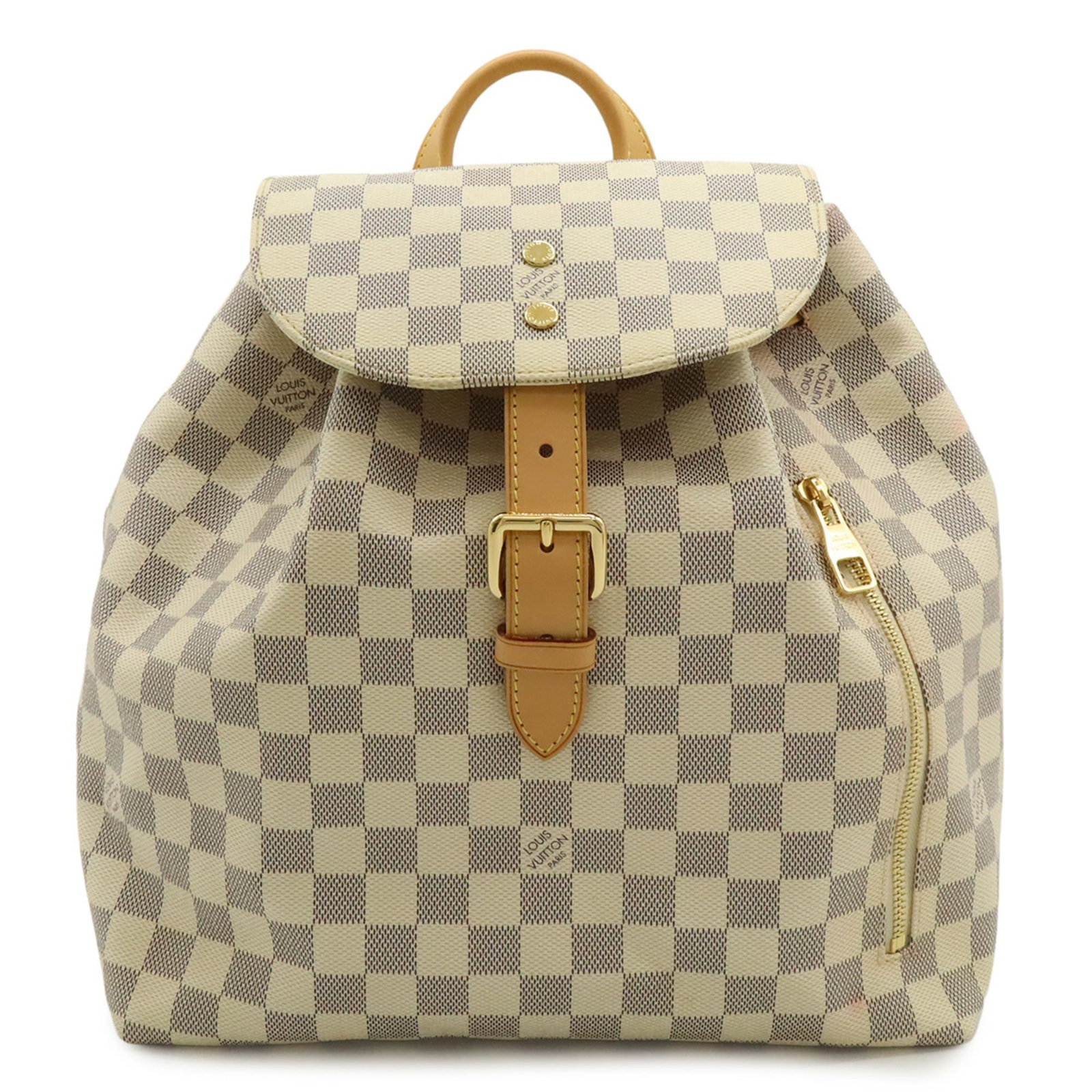 Damier Azur Canvas Pvc Louis Vuitton Backpack: Damier Azur Canvas Pvc Louis Vuitton Backpack Damier Azur Canvas Pvc Louis Vuitton Backpack features a unique combination of Damier Azur, canvas, and PVC materials, showcasing the iconic Louis