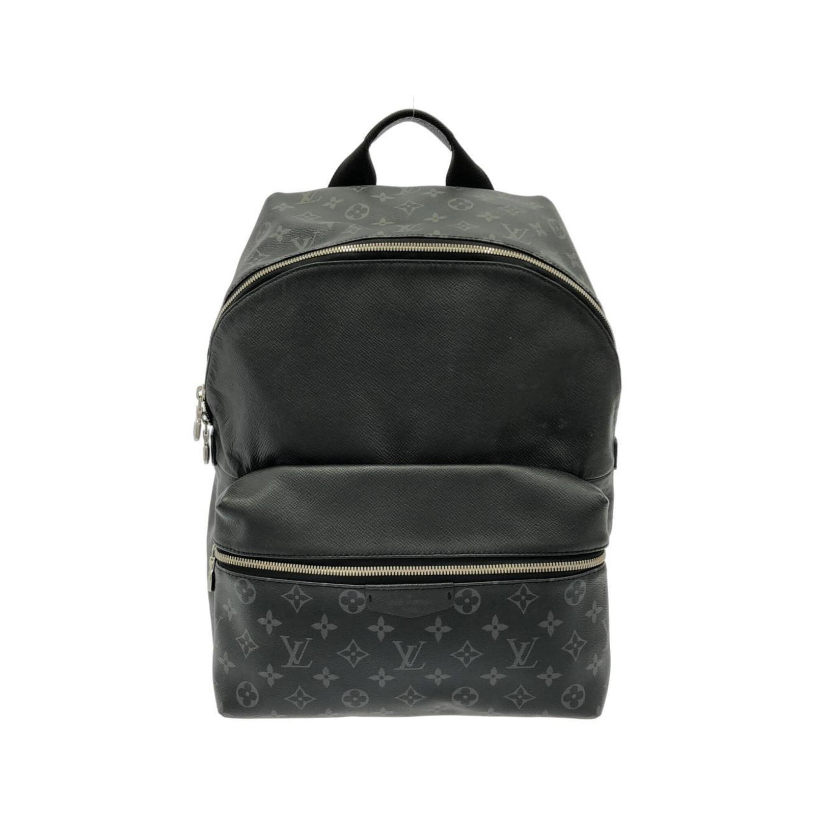 Canvas Leather Backpack Coated Louis Vuitton: Canvas Leather Backpack Coated Louis Vuitton Canvas Leather Backpack Coated Louis Vuitton. Made from coated canvas and calfskin leather, this backpack features a classic design with a black color.