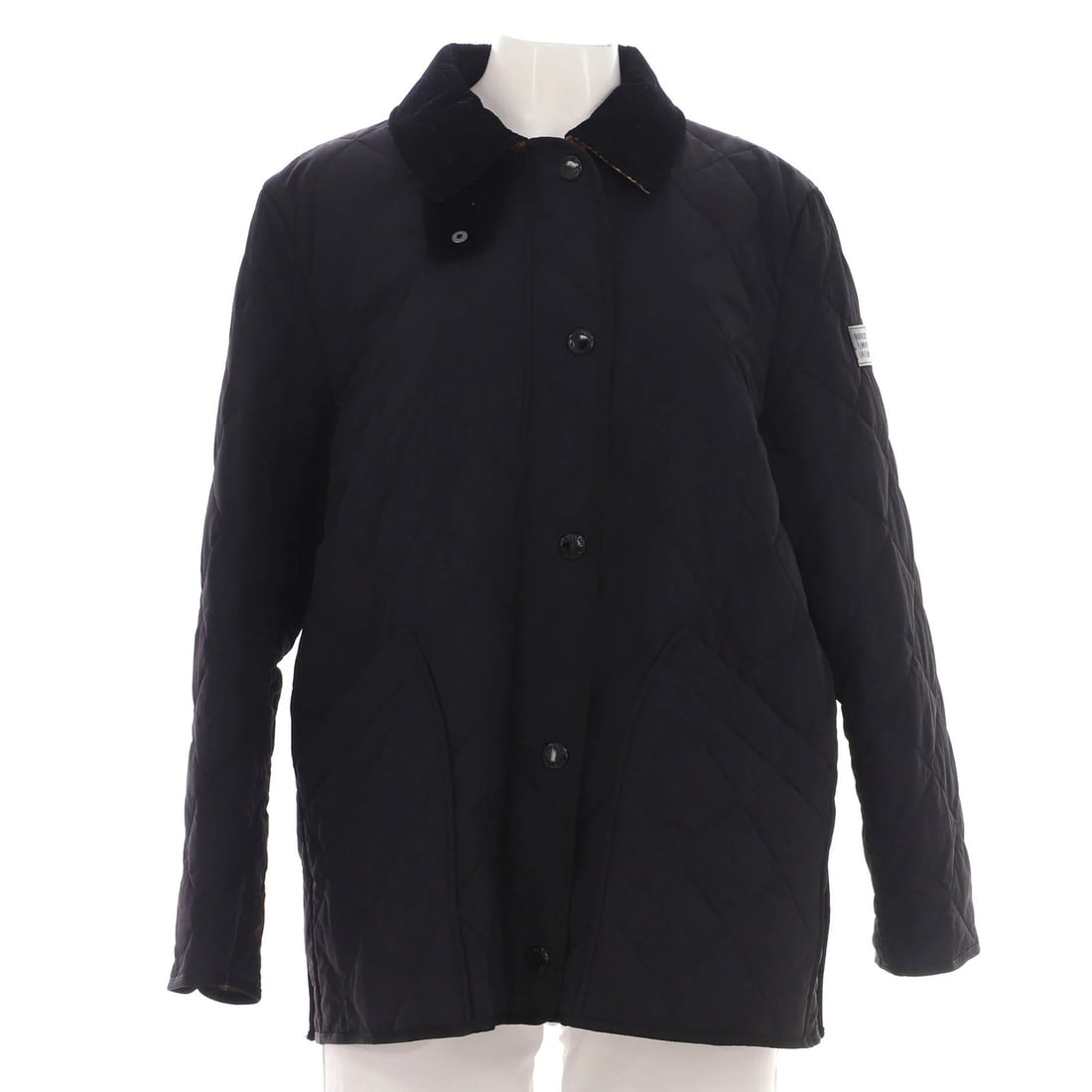 Women's Quilted Barn Jacket with Polyester, Polyamide: Women's Quilted Barn Jacket with Polyester, Polyamide The Burberry Women's Cotswold Barn Jacket is a stylish and functional piece, featuring a quilted polyamide exterior and a neutral interior made